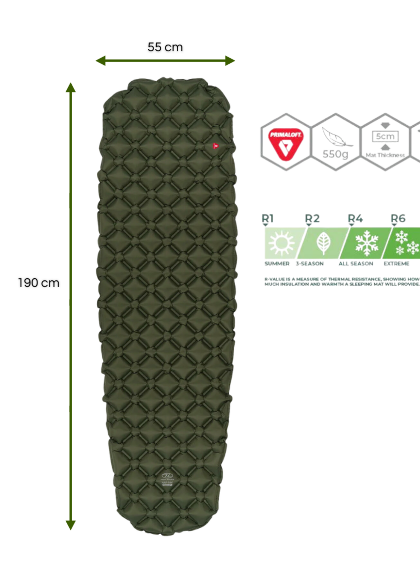 Highlander Nap-Pak Primaloft® Schlafmatte - Olive