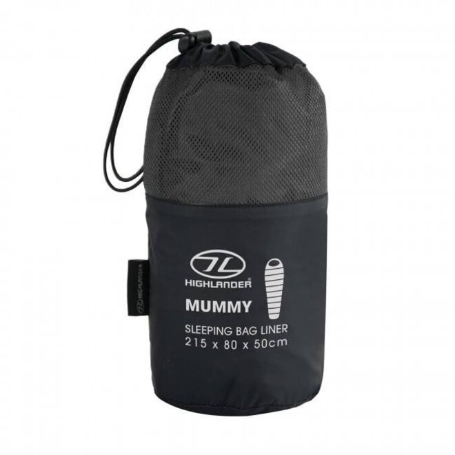 Mumien Schlafsack/ Hüttenschlafsack Schwarz