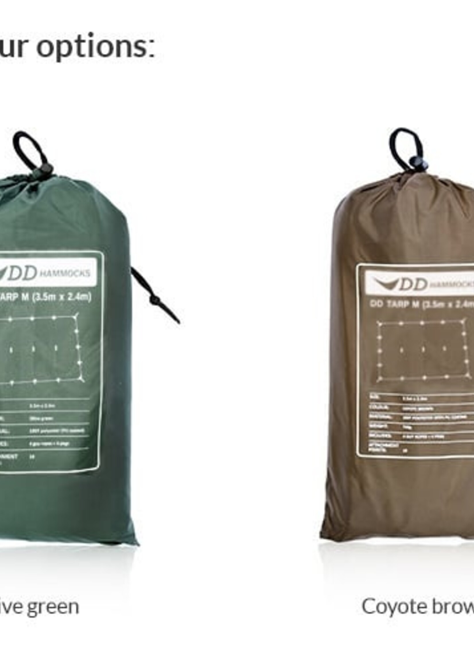 DD Hammocks Tarp/ Abdeckplane M - Olivgrün