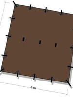 DD Hammocks Tarp/ Abdeckplane 4x4 – Coyote Braun