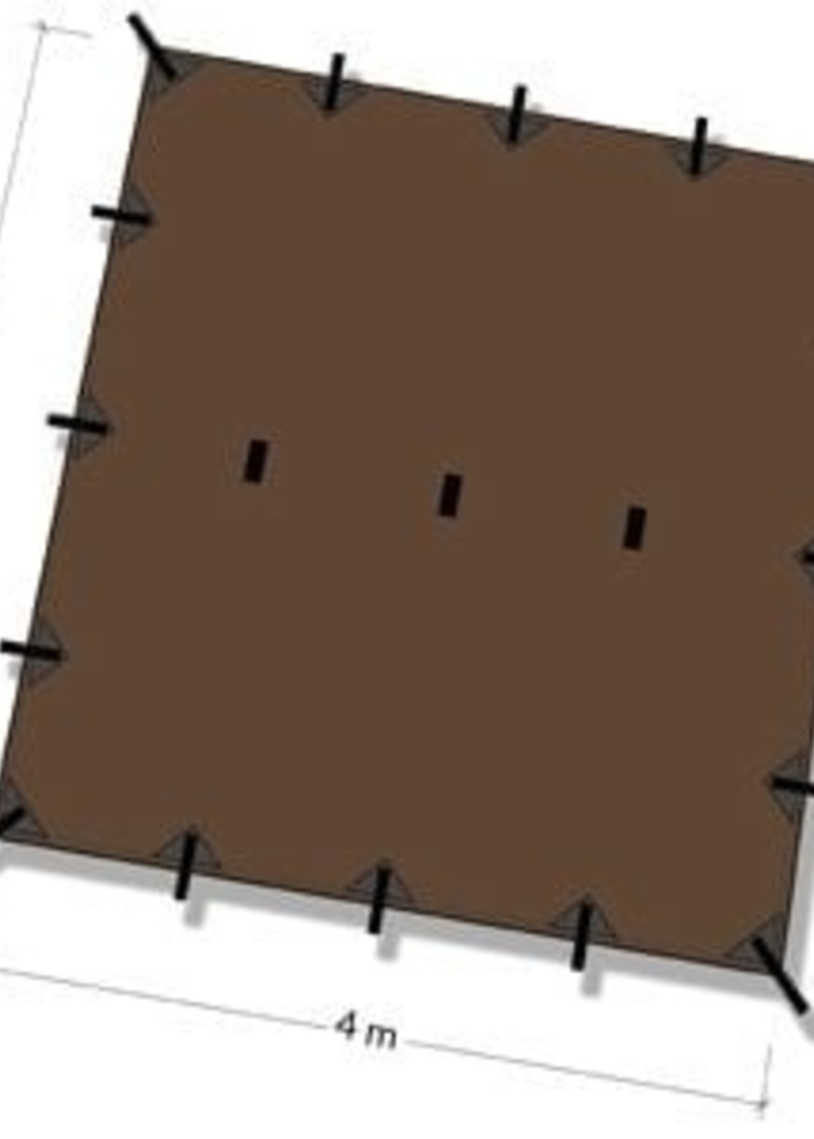 DD Hammocks Tarp/ Abdeckplane 4x4 – Coyote Braun