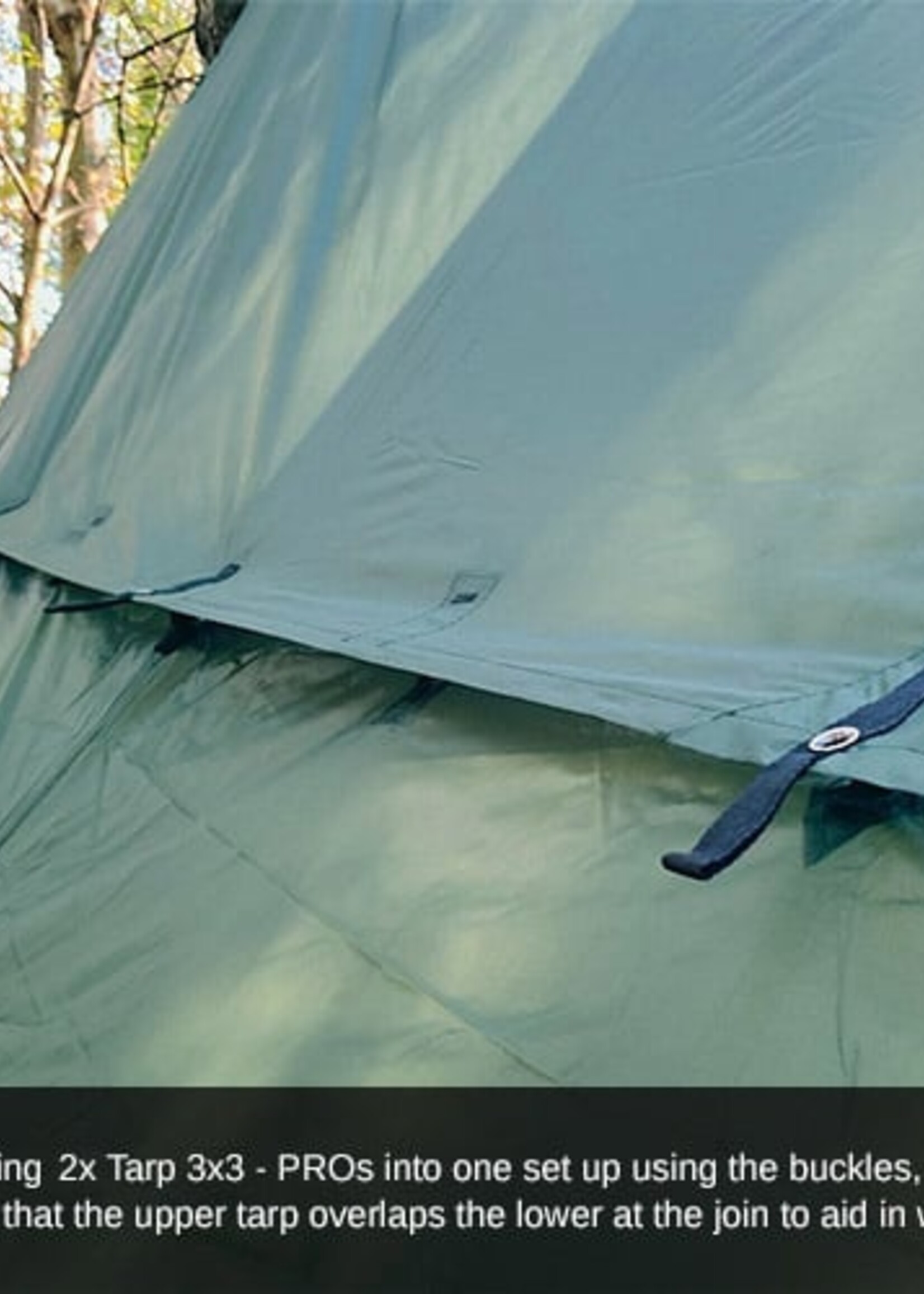 DD Hammocks Tarp/ Abdeckplane 3x3 - PRO - Olivgrün