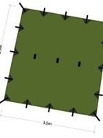 DD Hammocks Tarp/ Abdeckplane 3.5x3.5 Waldgrün