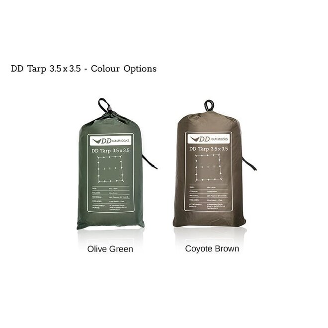 Tarp/ Abdeckplane 3,5x3,5 Coyote Braun