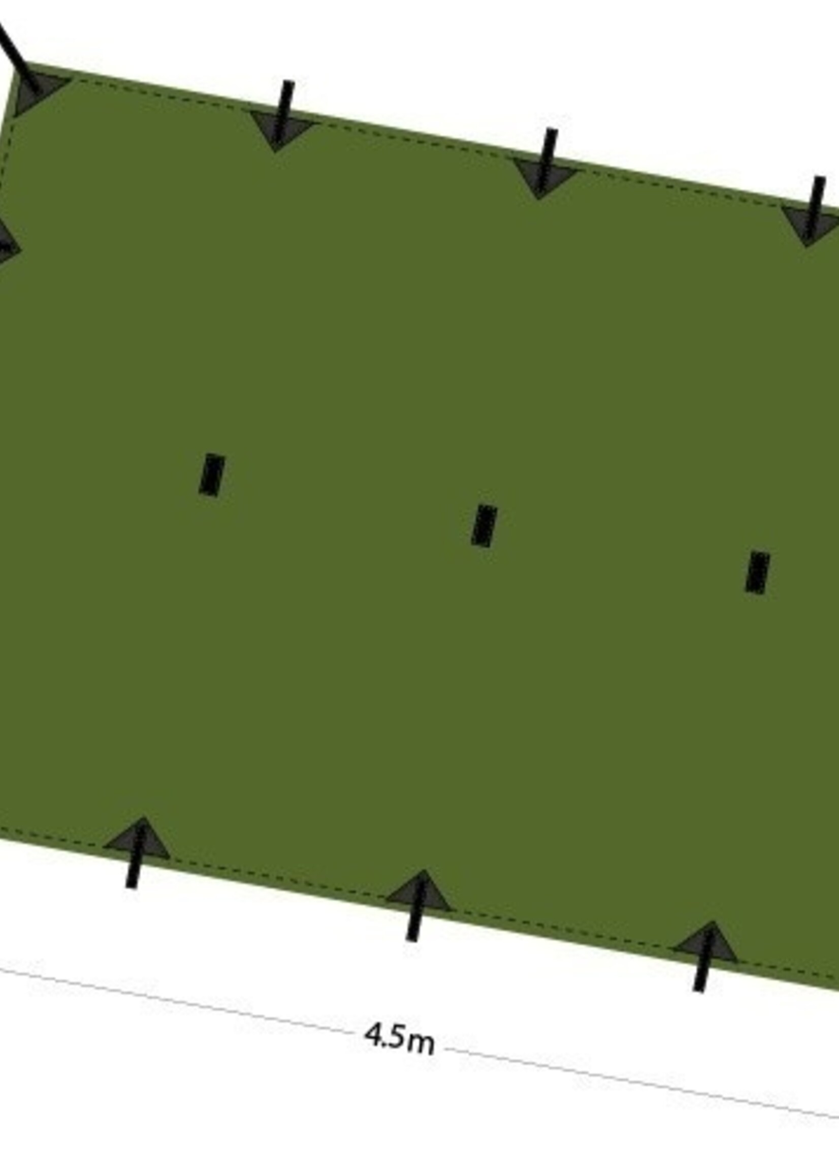 DD Hammocks Superlight Tarp XL/ Abdeckplane - Olivgrün