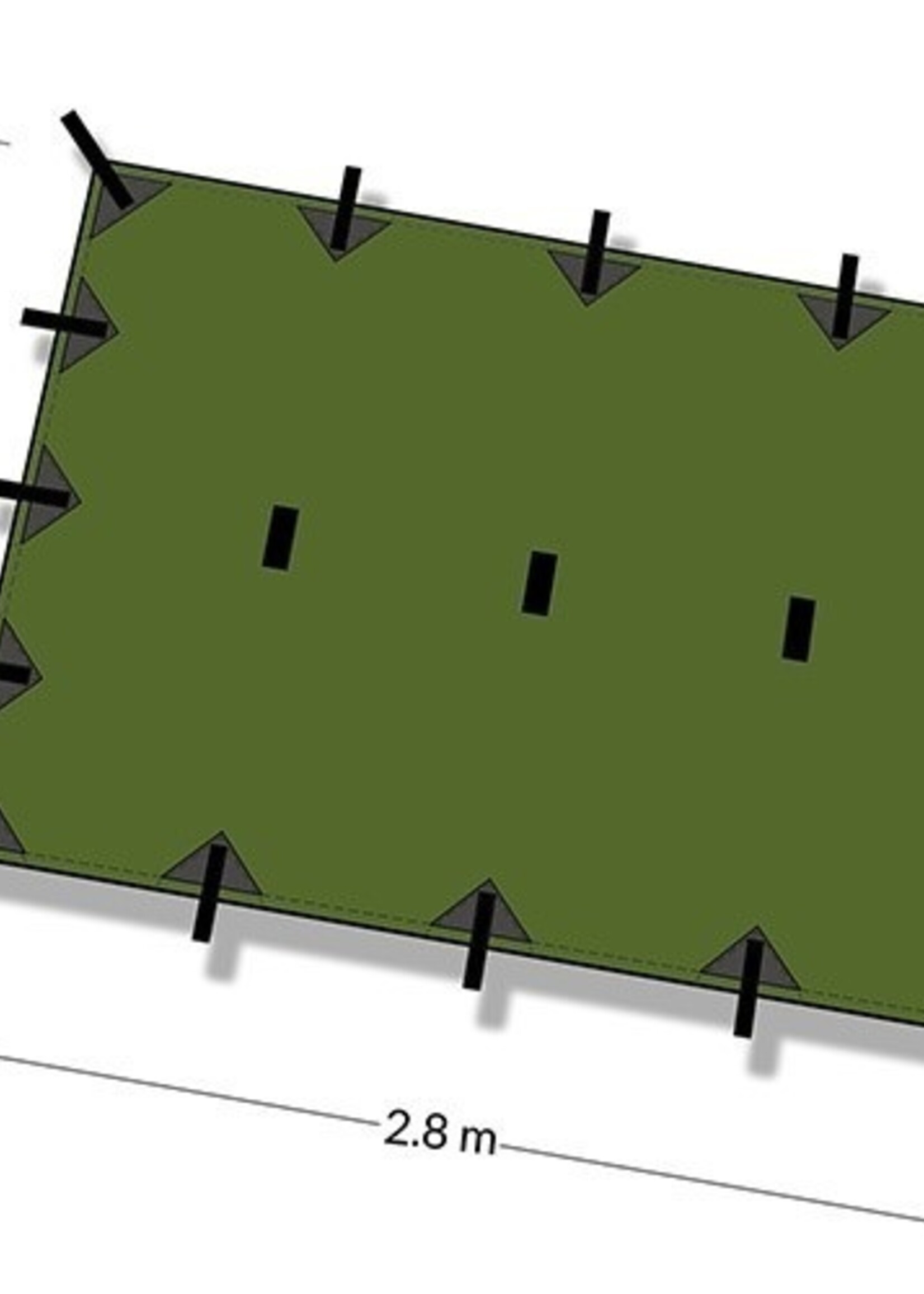 DD Hammocks Superlight Tarp/ Abdeckplane S - Olivgrün