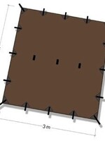 DD Hammocks Tarp/ Abdeckplane 3x3 - Coyote Braun