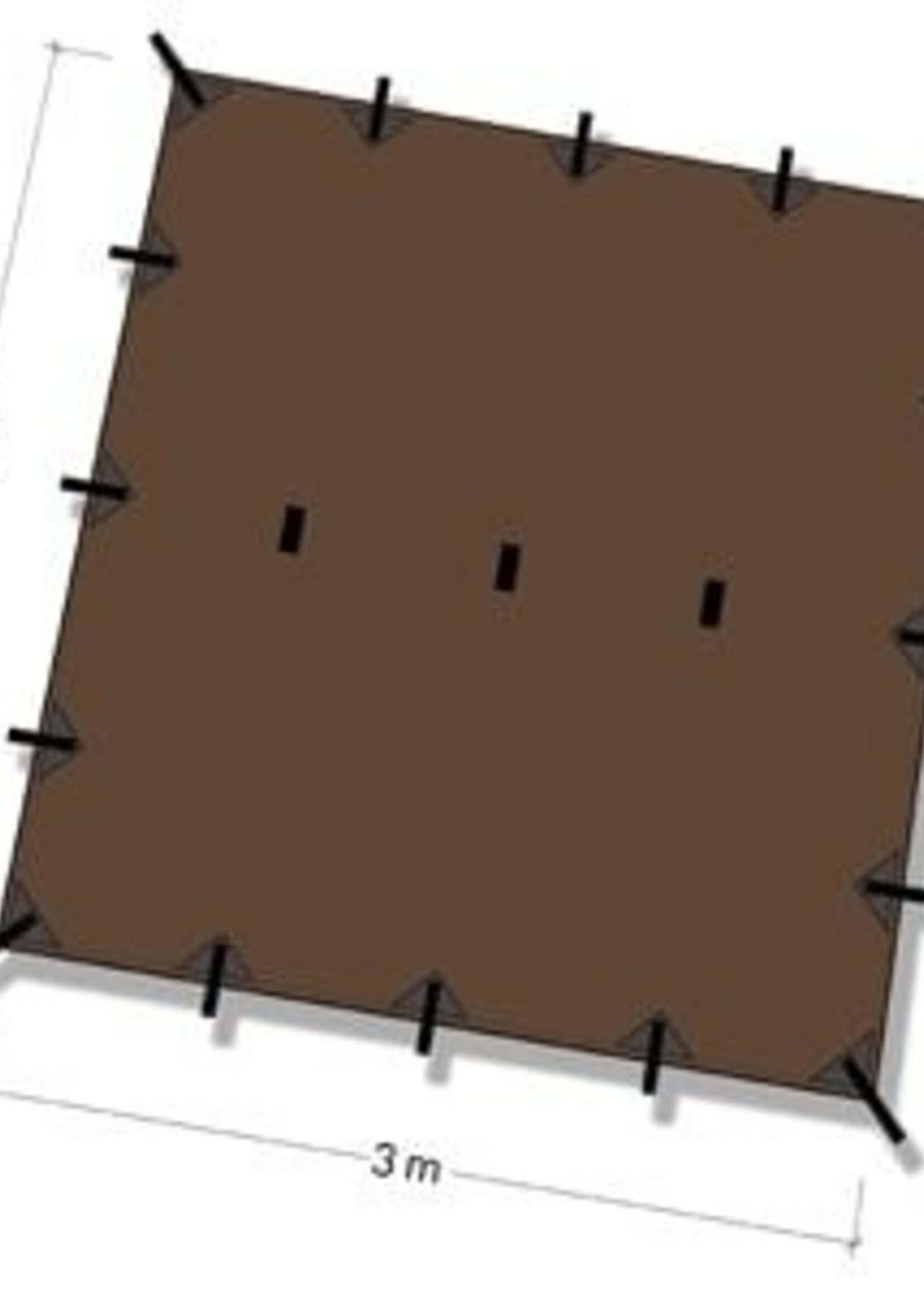 DD Hammocks Tarp/ Abdeckplane 3x3 - Coyote Braun