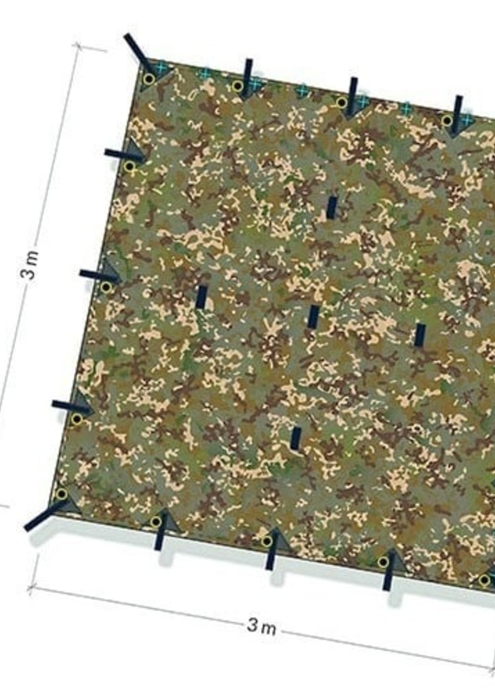 DD Hammocks Tarp/ Abdeckplane 3x3 Pro MC