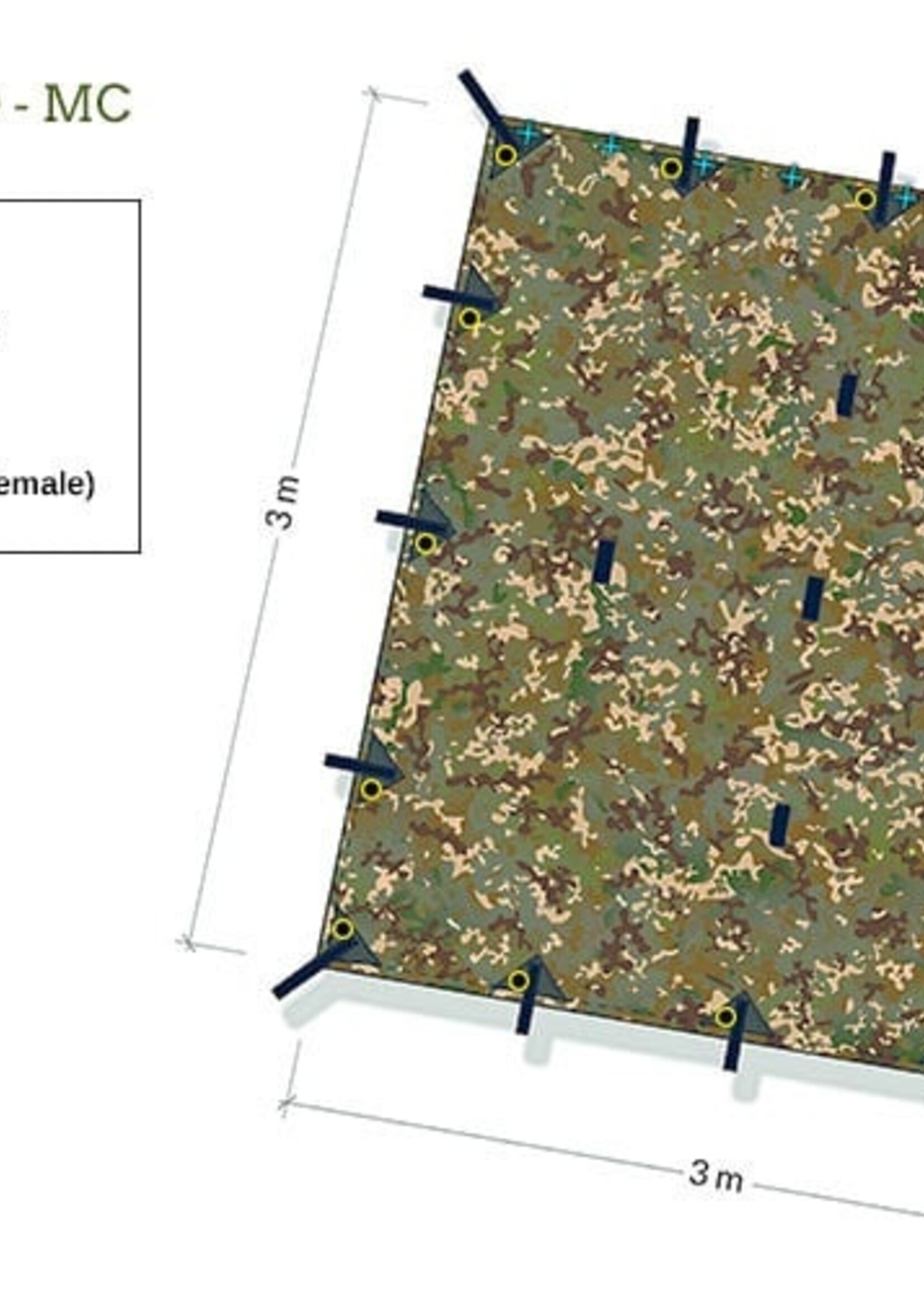 DD Hammocks Tarp/ Abdeckplane 3x3 Pro MC