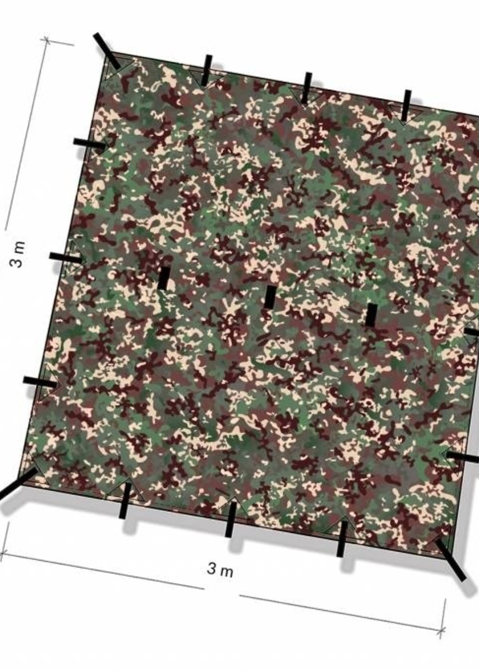 DD Hammocks Tarp/ Abdeckplane 3x3 - Multicam