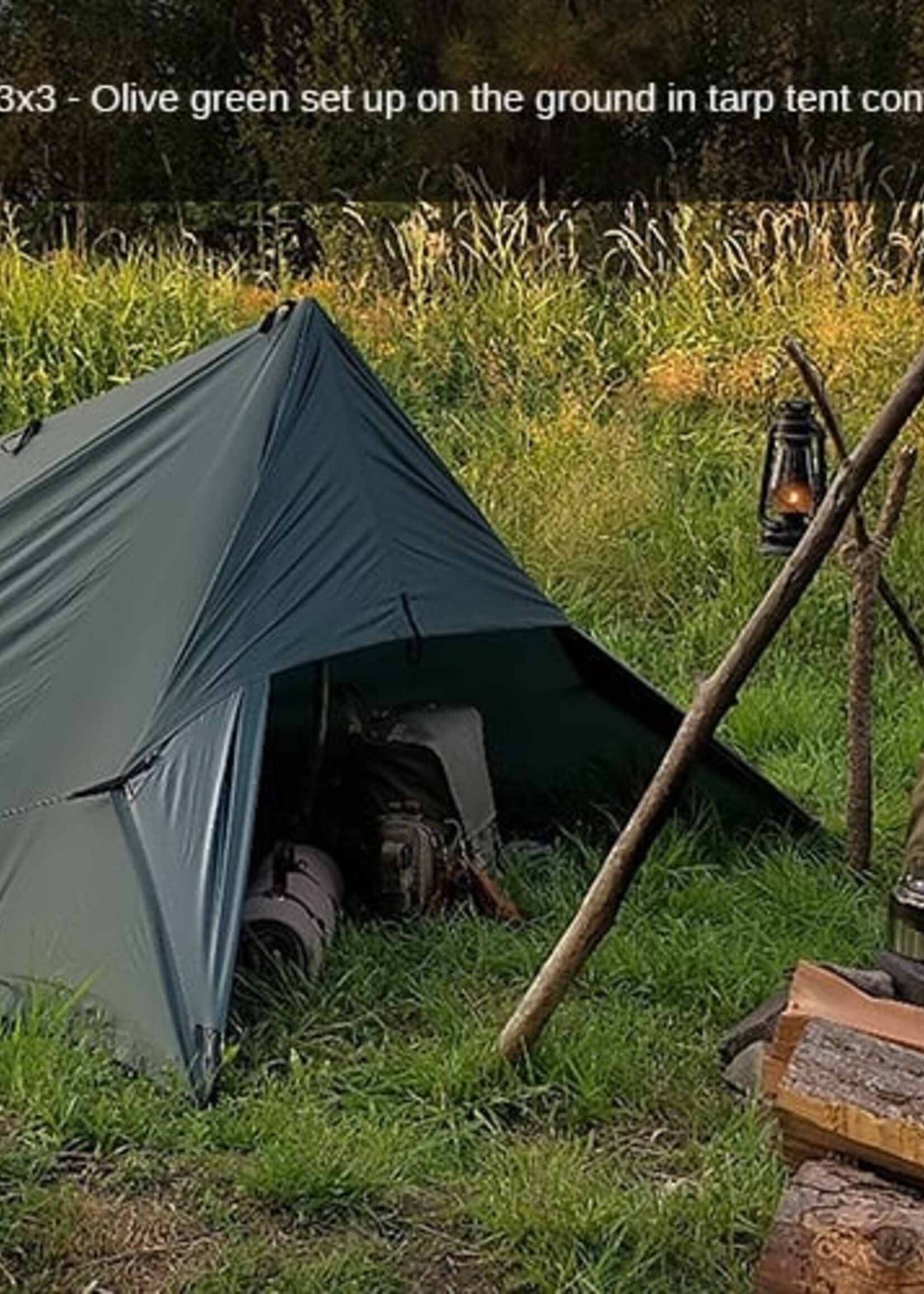 DD Hammocks Tarp/ Abdeckplane 3x3 - Olivgrün