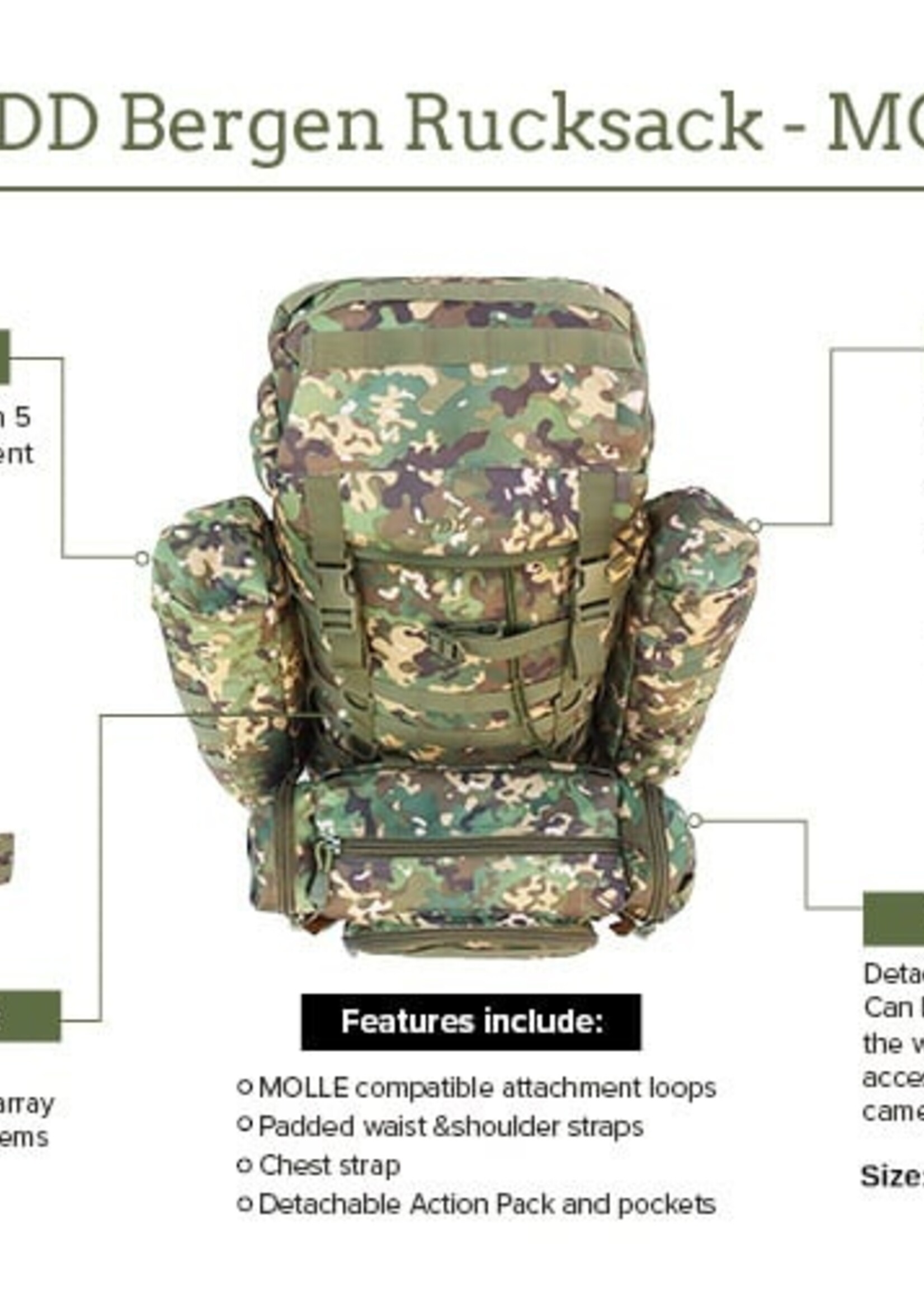 DD Hammocks Bergen Rucksack - Multicam