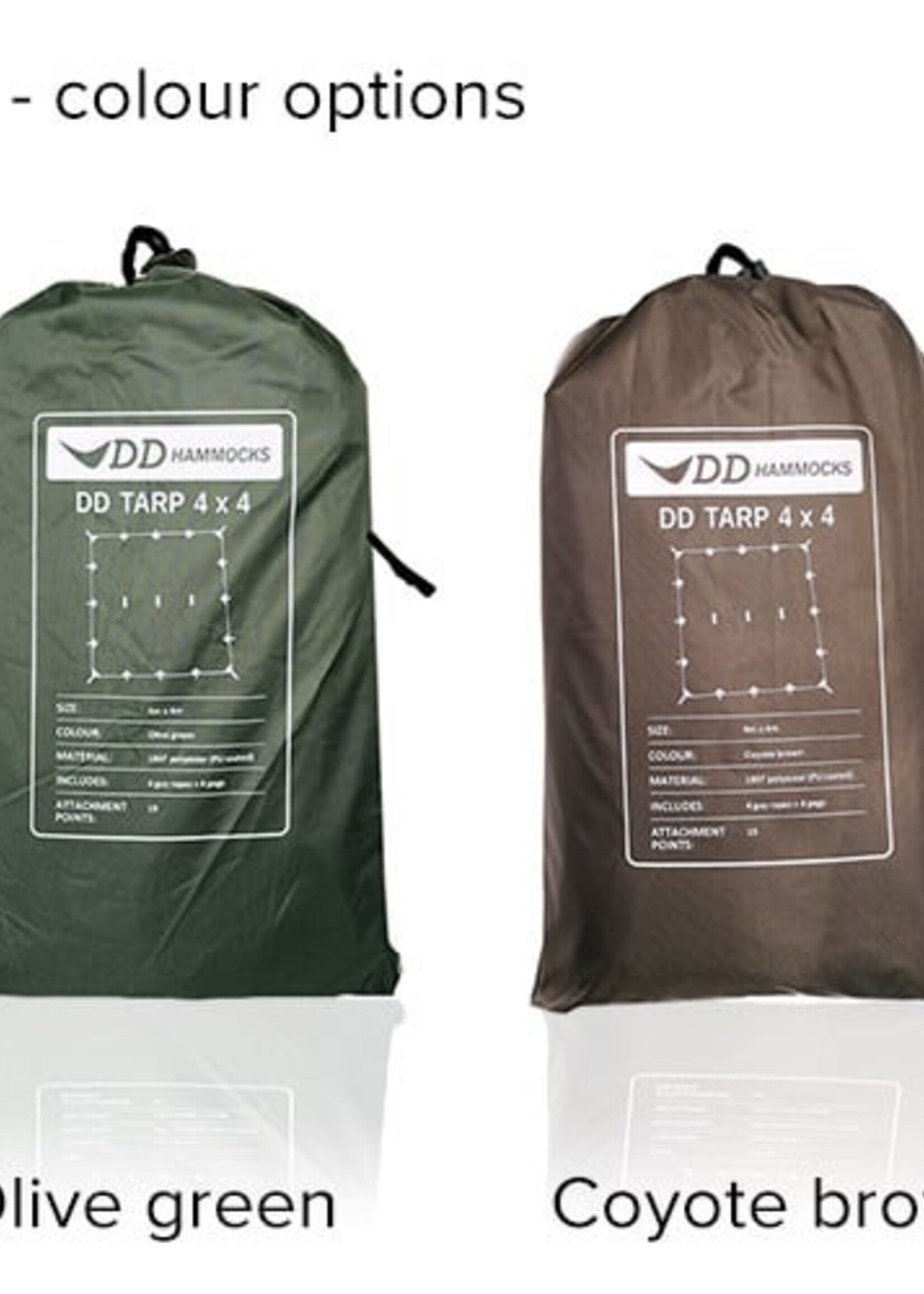 DD Hammocks Tarp/ Abdeckplane 4x4 - Waldgrün