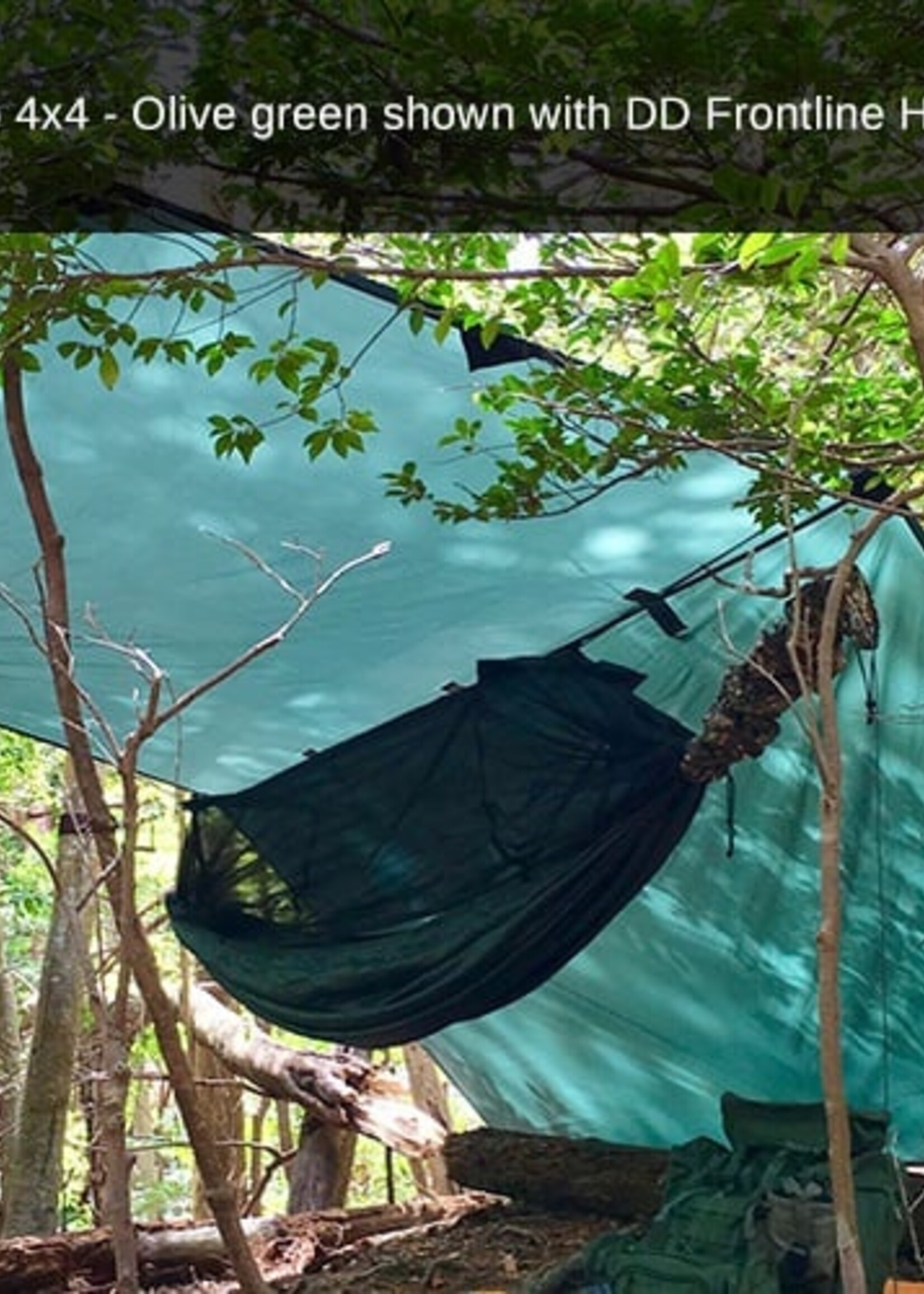 DD Hammocks Tarp/ Abdeckplane 4x4 - Waldgrün