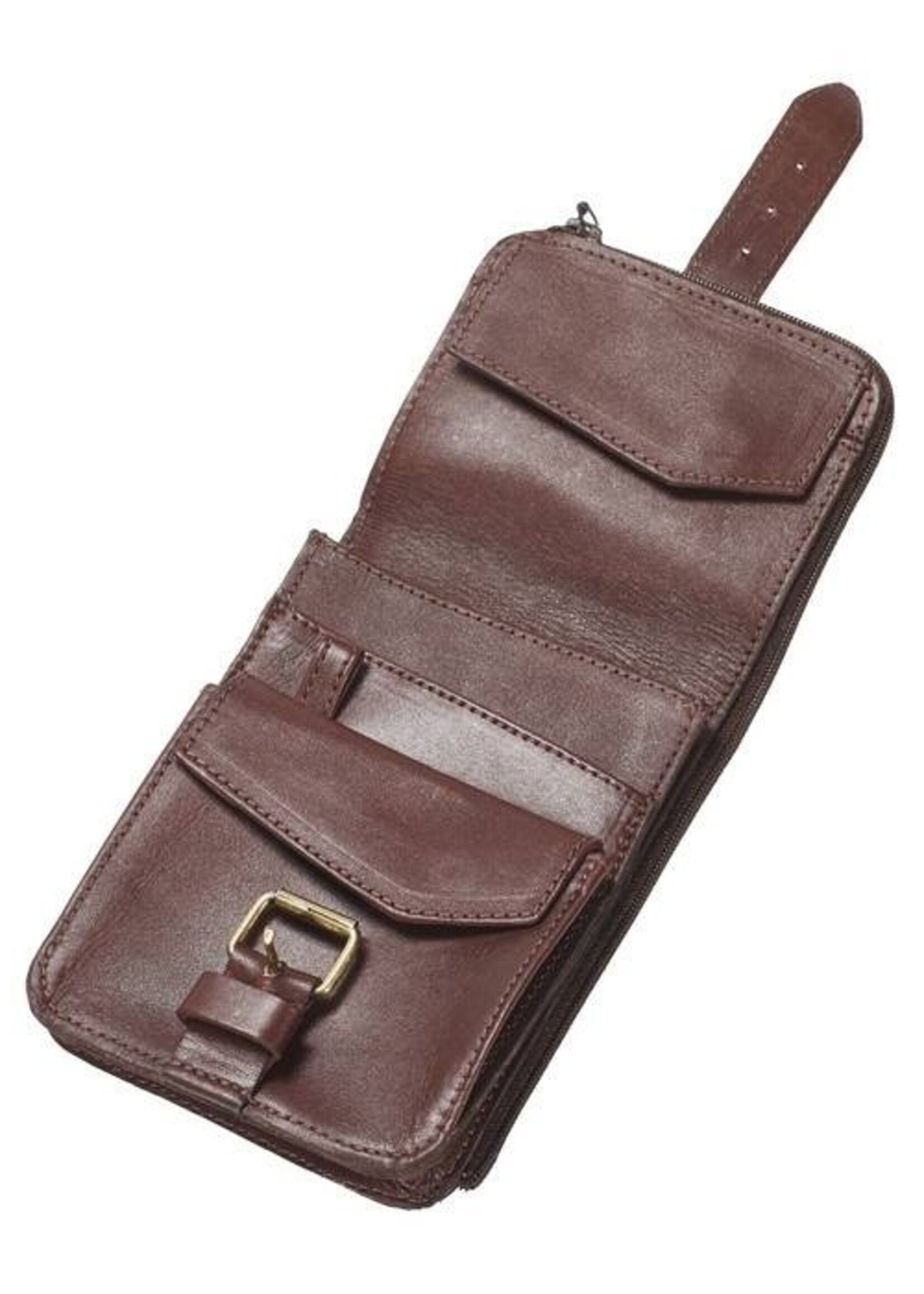 Basic Nature Belt Safe - Leder-Hüfttasche -Braun