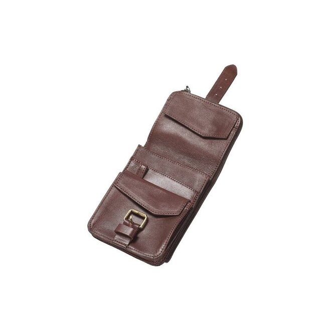 Belt Safe - Leder-Hüfttasche -Braun