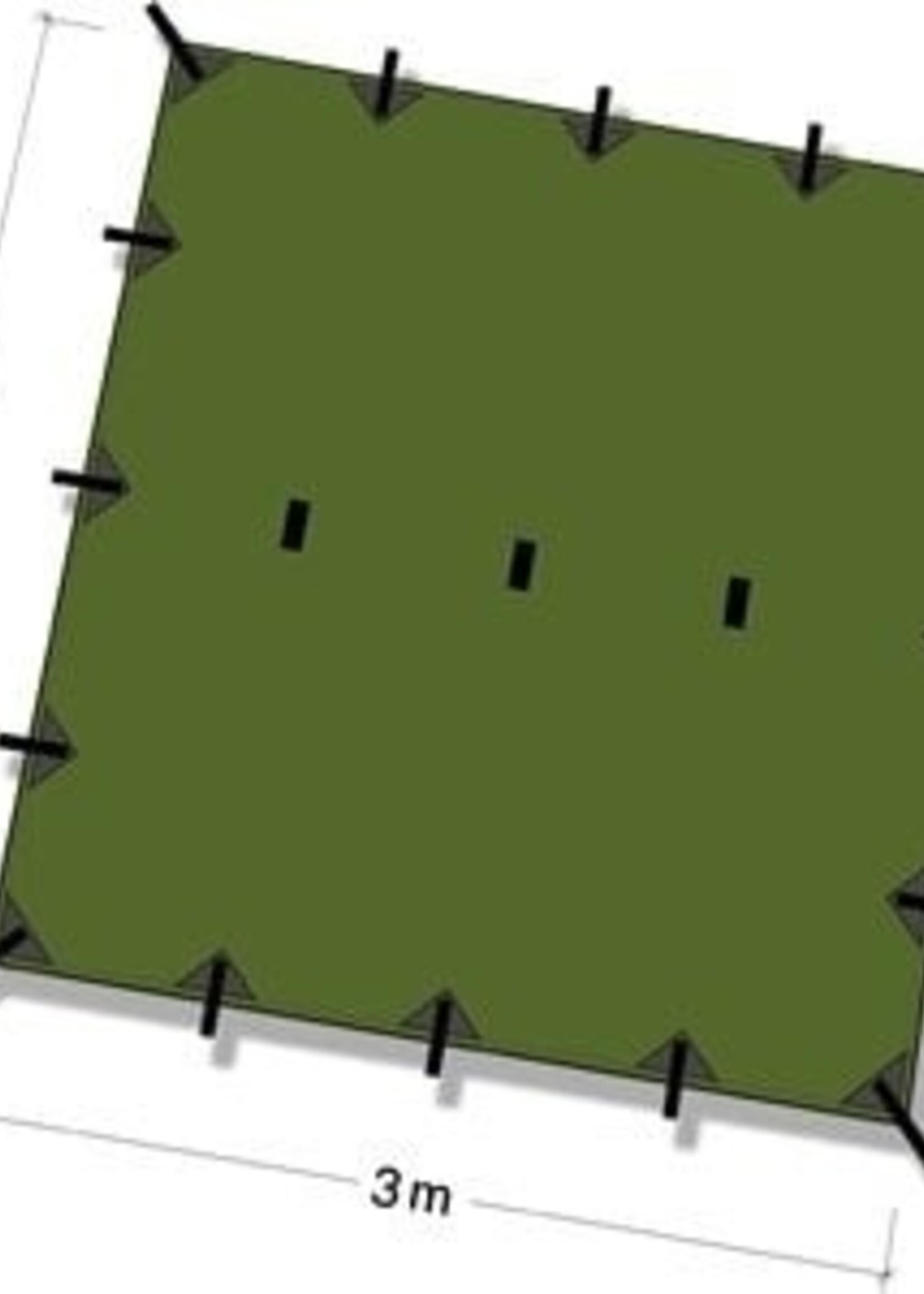 DD Hammocks Superleichtes Tarp3 - Olivgrün