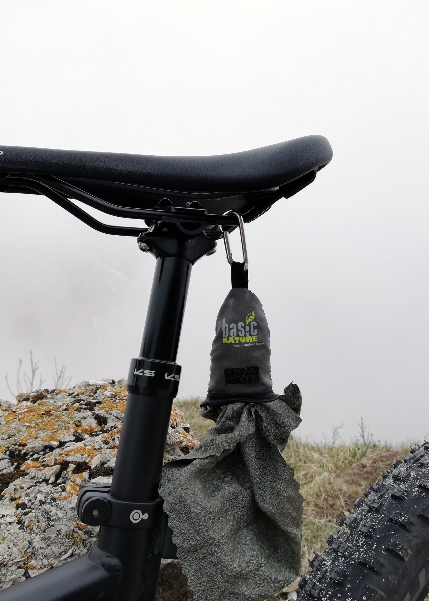 Basic Nature Handtuch - Olive - Groß