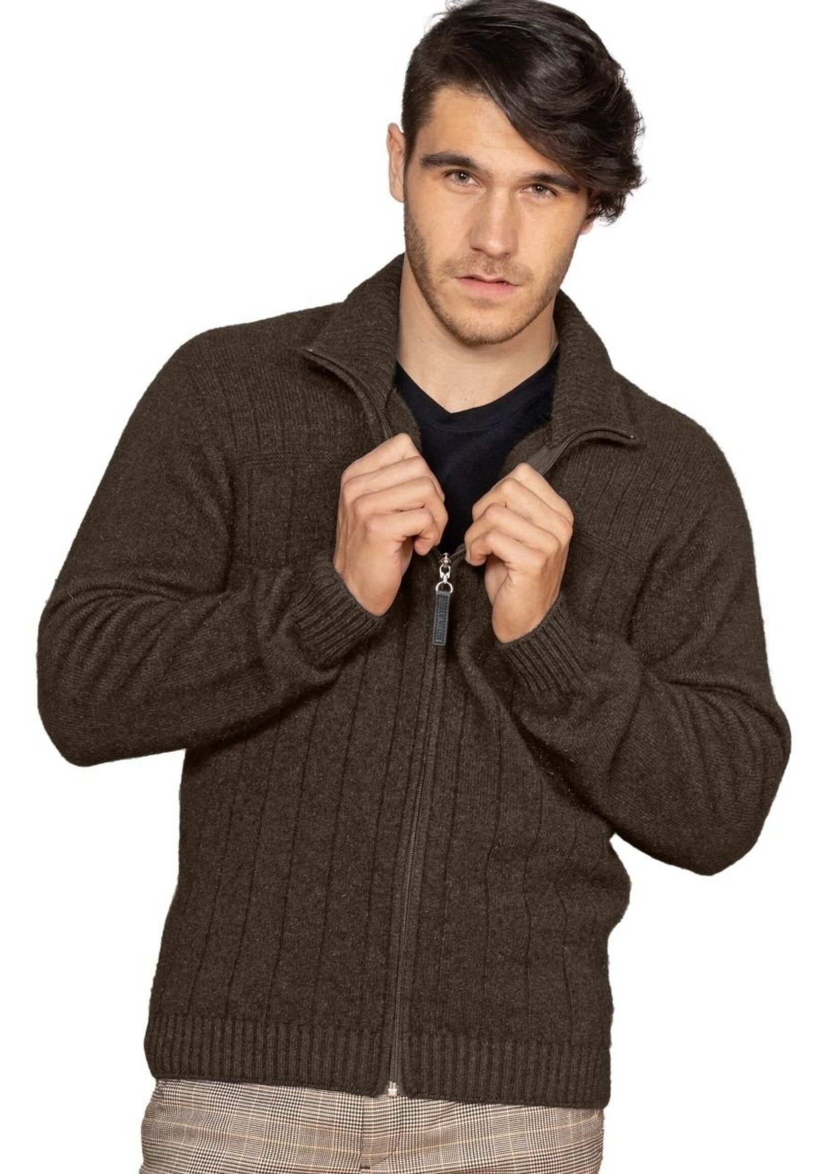 Weft Possum Merino Lancaster 2 - Strickjacke aus Wolle - Kauri