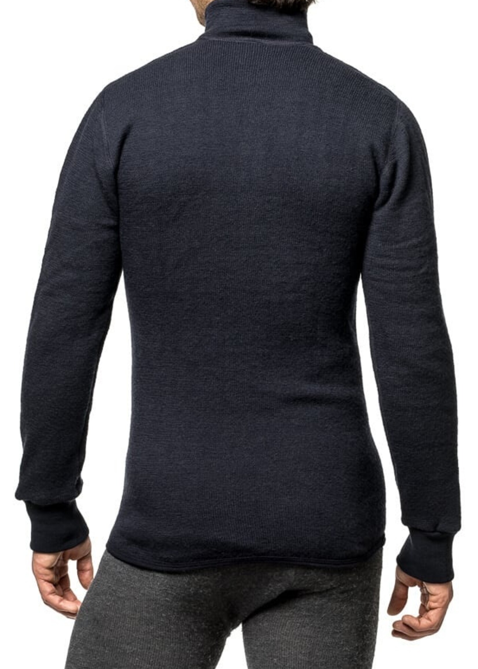 Woolpower Merino Mid Layer Zip Rollkragenpullover 400 - Dark Navy