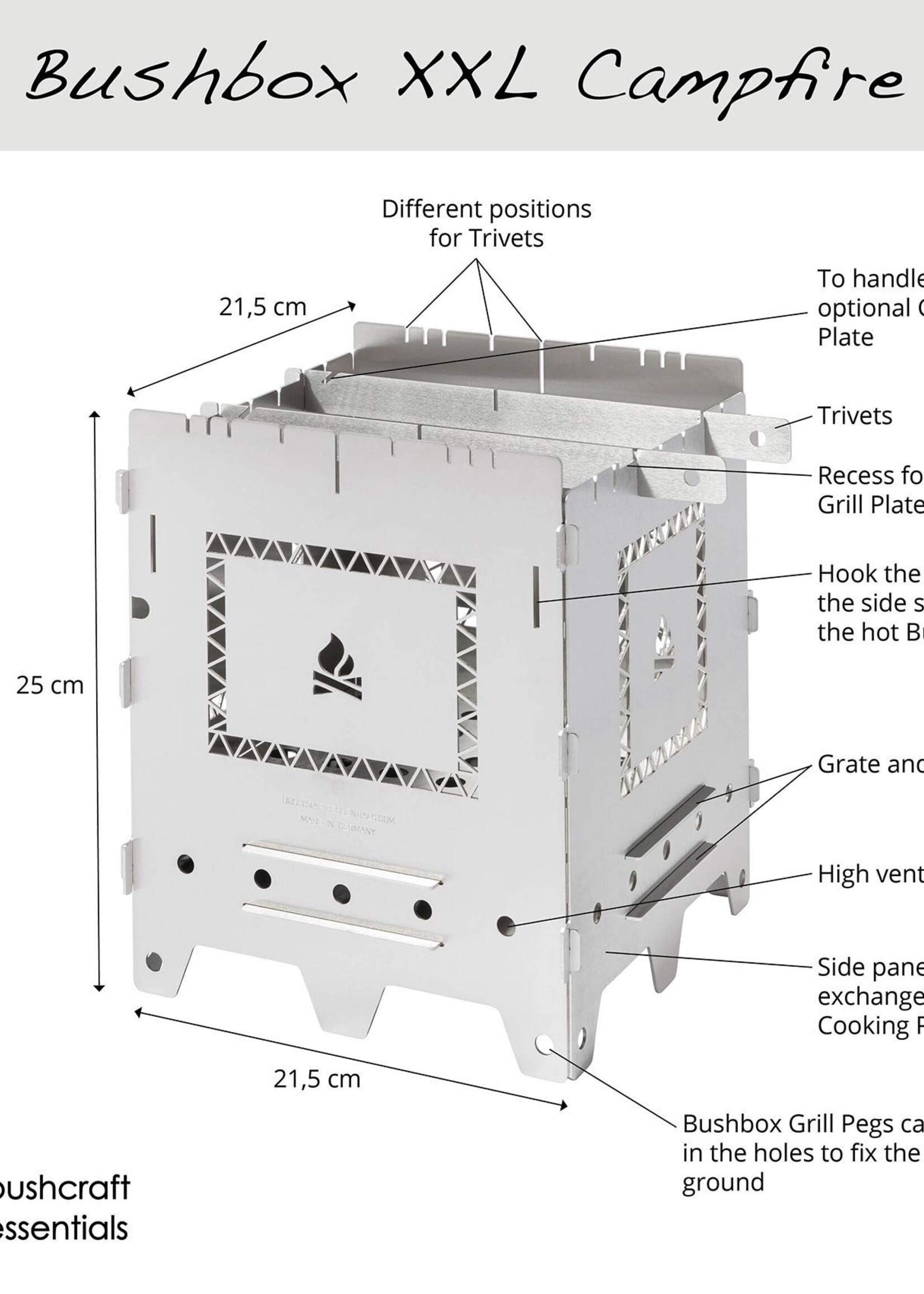 Bushcraft Essentials Buschkiste XXL - Lagerfeuer