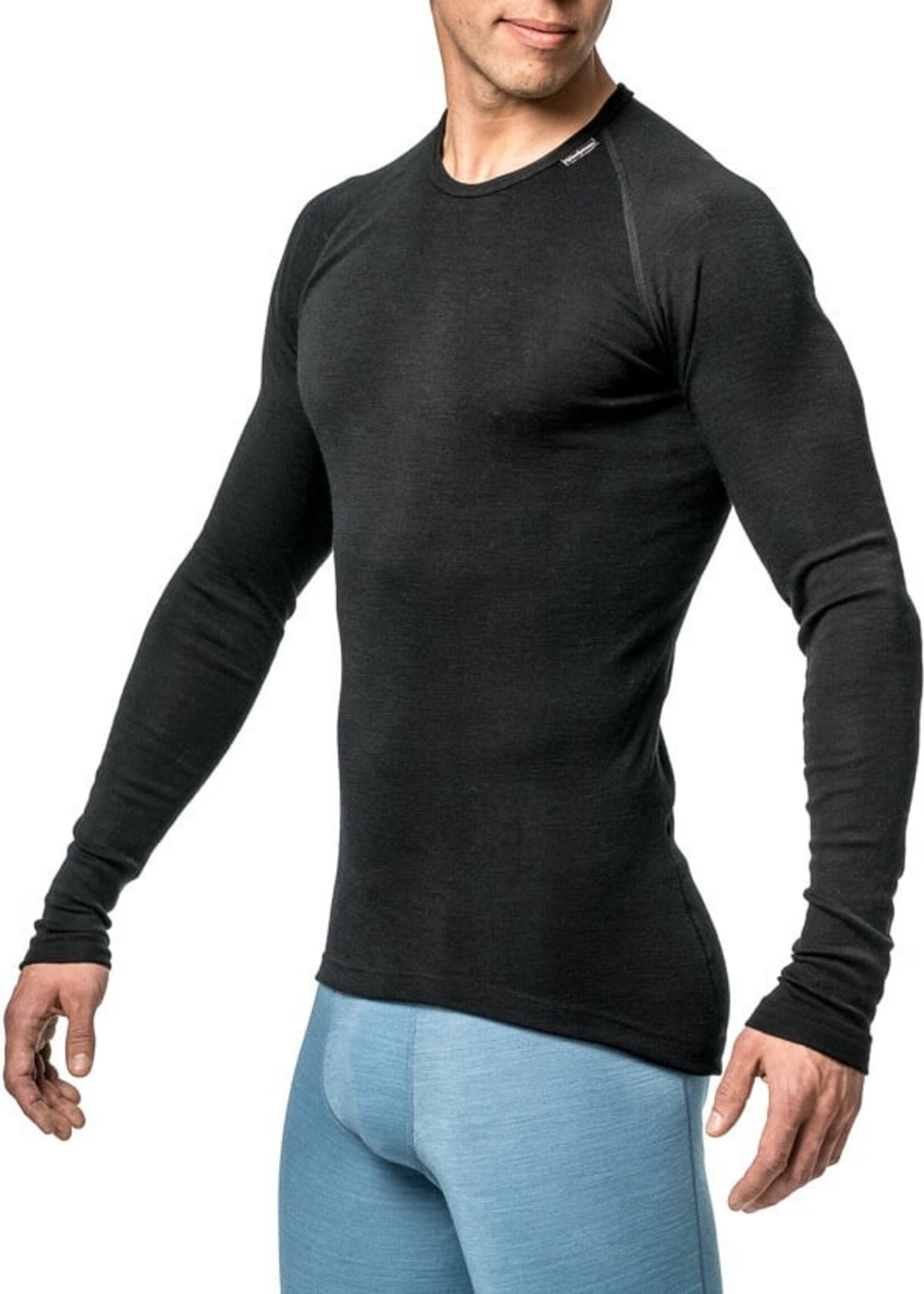 Woolpower Merino Base Layer Crewneck LITE - Schwarz