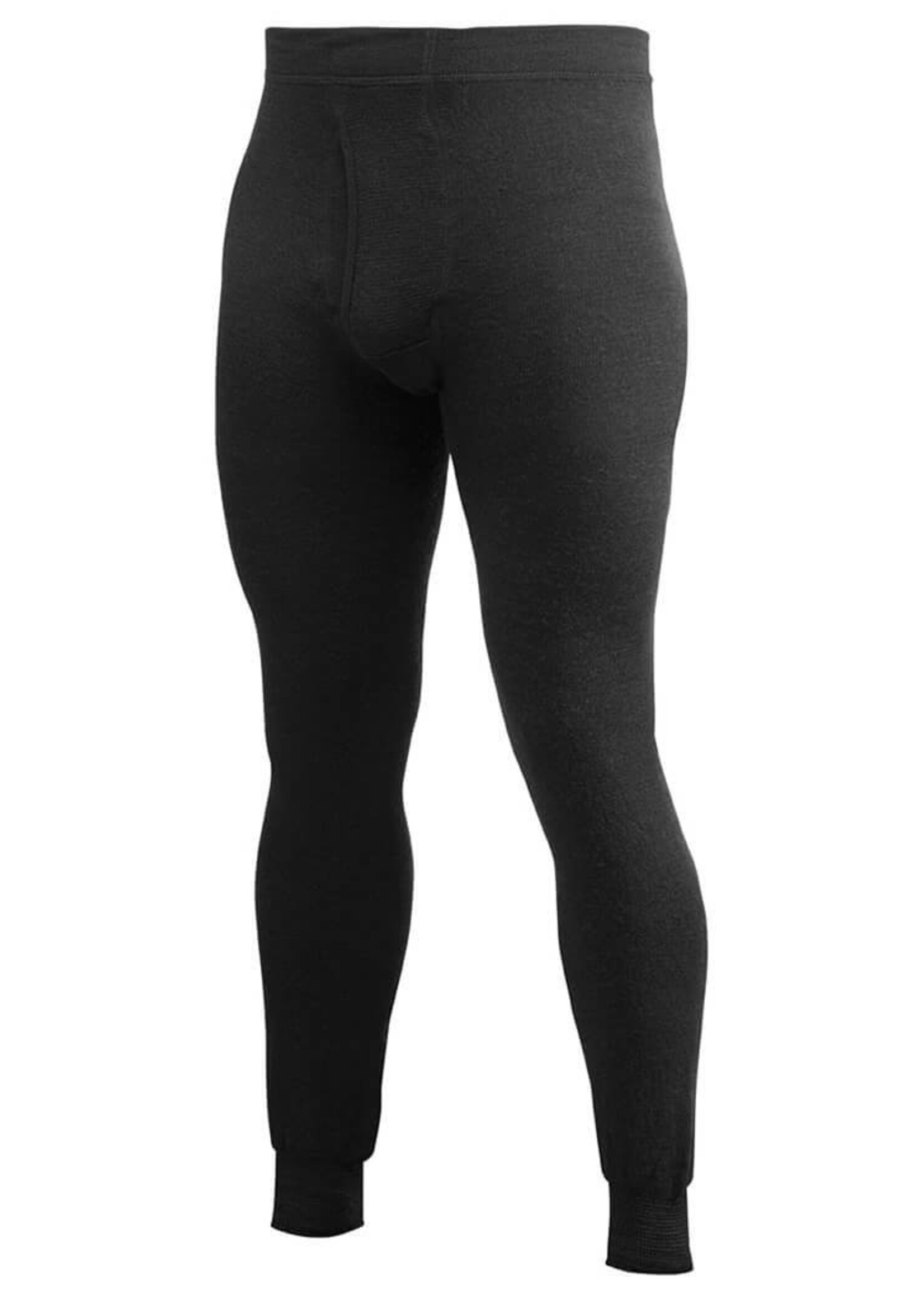 Woolpower Merino Long Johns 400 - Mit Eingriff - Schwarz