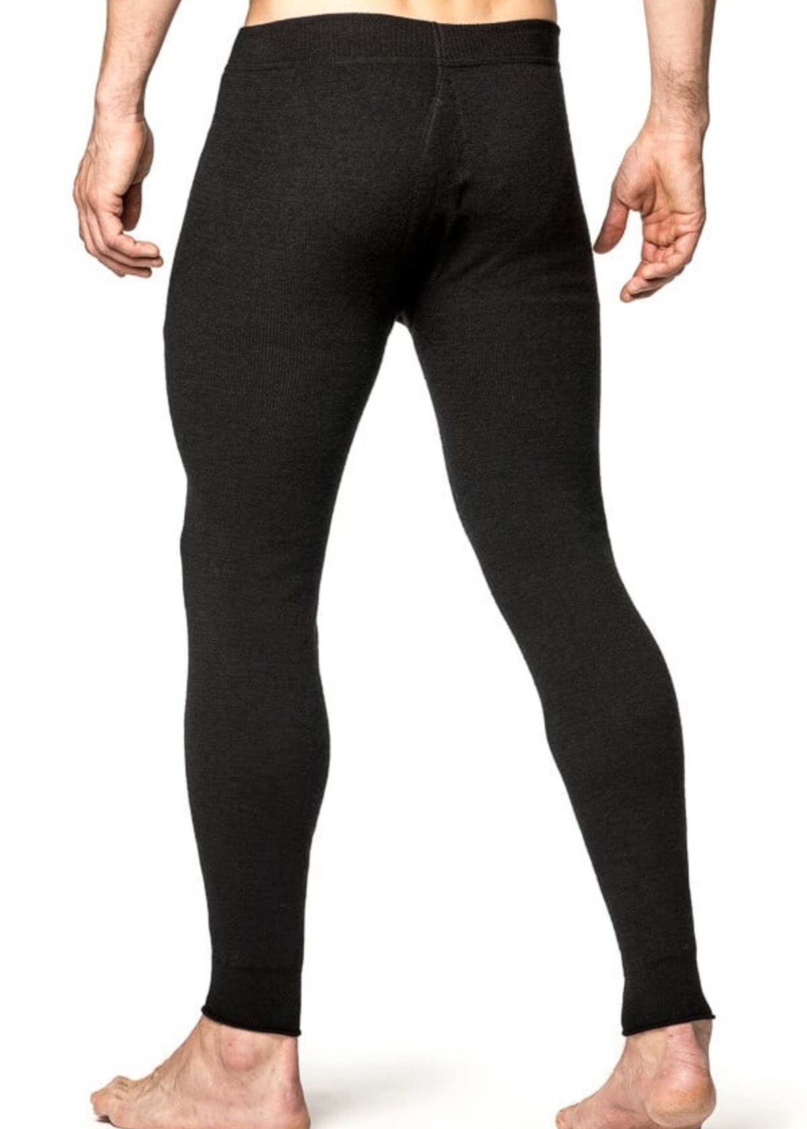 Woolpower Merino Long Johns 400 - Mit Eingriff - Schwarz