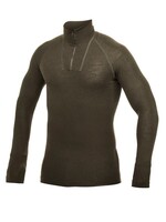 Woolpower Merino Base Layer Zip Rollkragenpullover LITE - Tannengrün