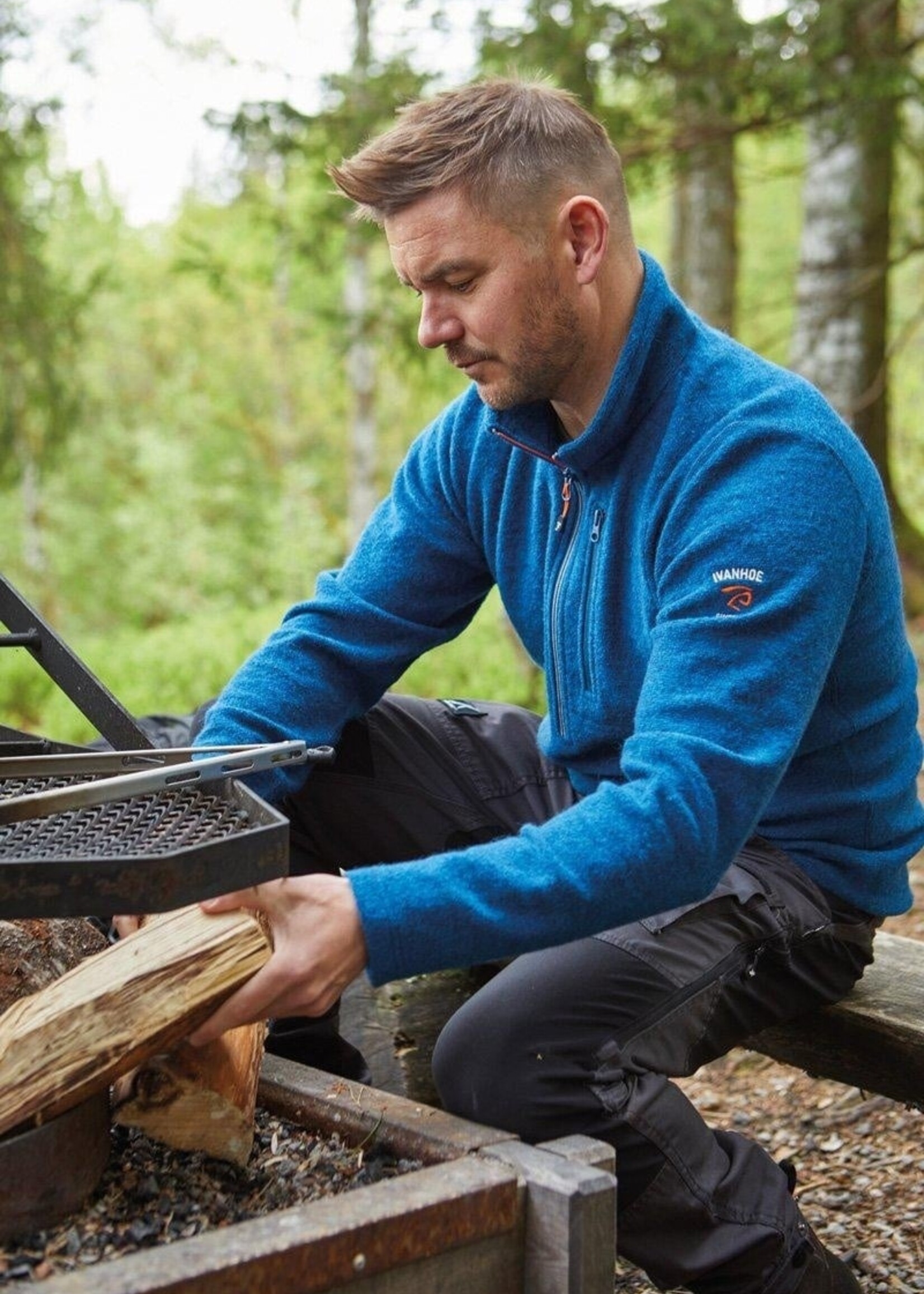 Ivanhoe Trille Half Zip - Lodengrün