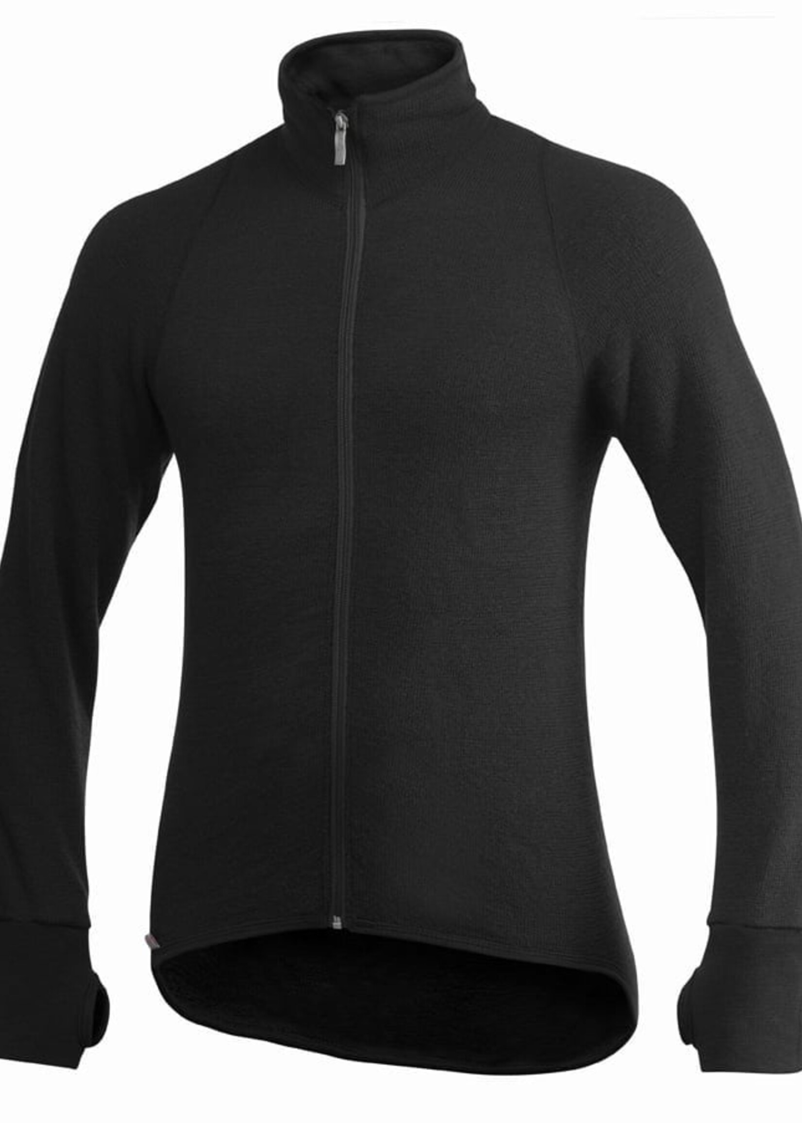 Woolpower Merino Mid Layer Full Zip Jacket 400 - Schwarz