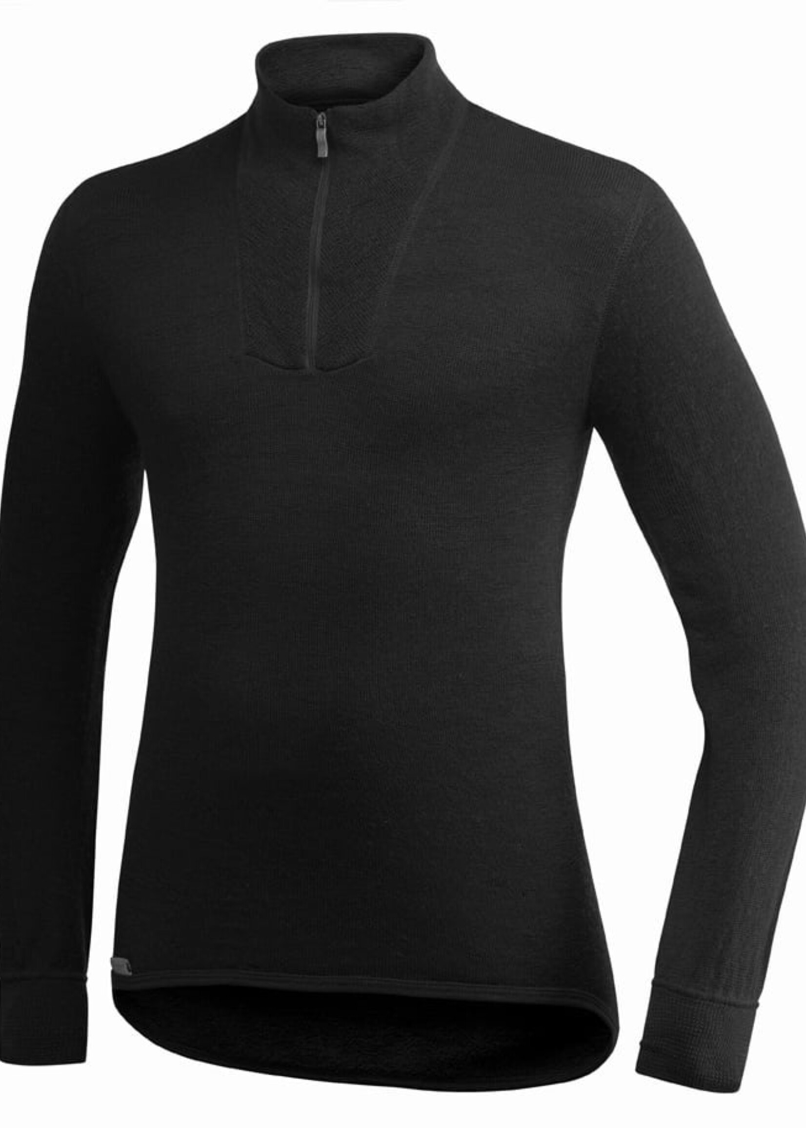 Woolpower Merino Mid Layer - Zip Rollkragenpullover 400 - Schwarz