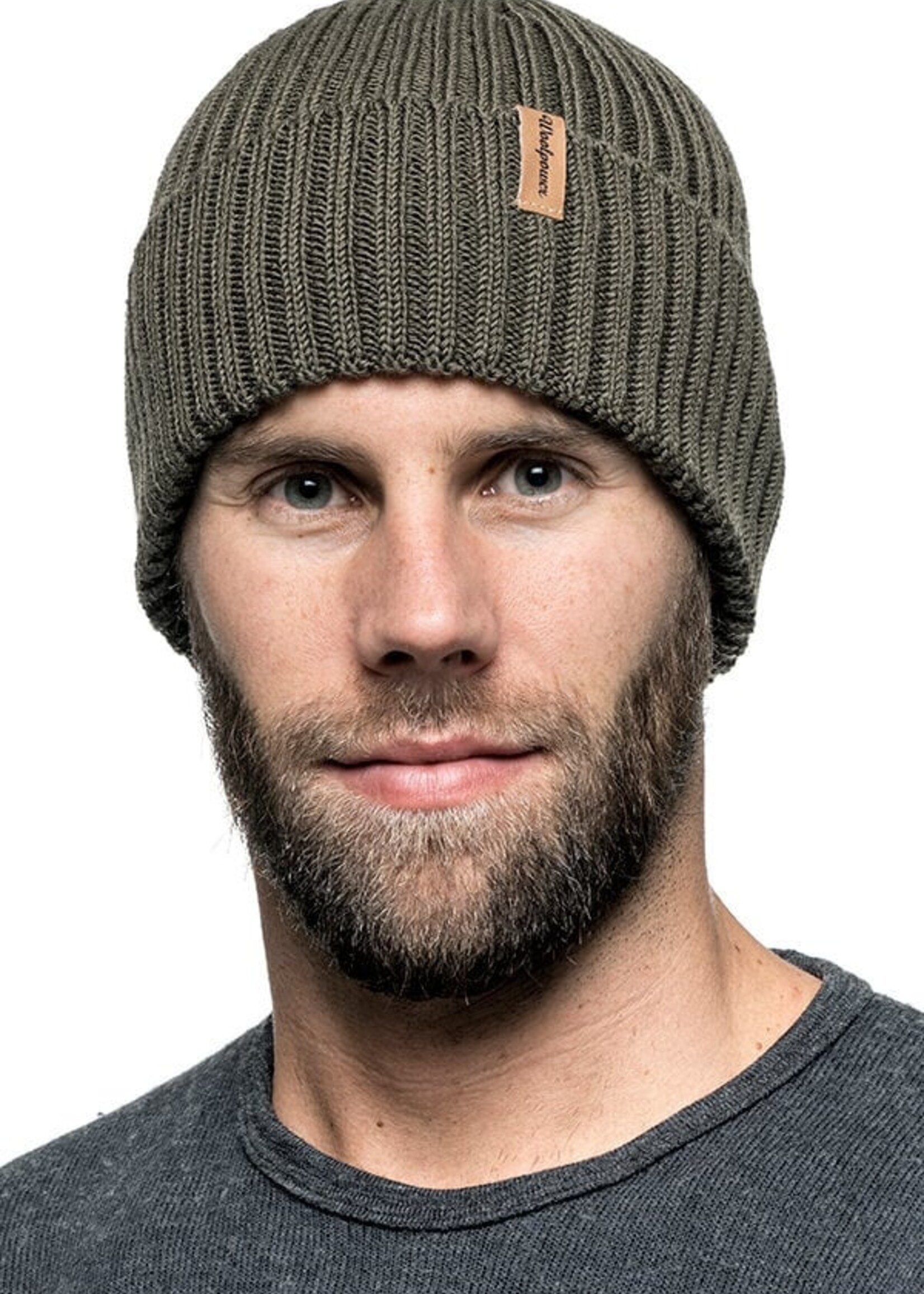 Woolpower Beanie Rippe - Tannengrün