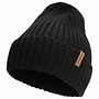 Beanie Rippe - Schwarz