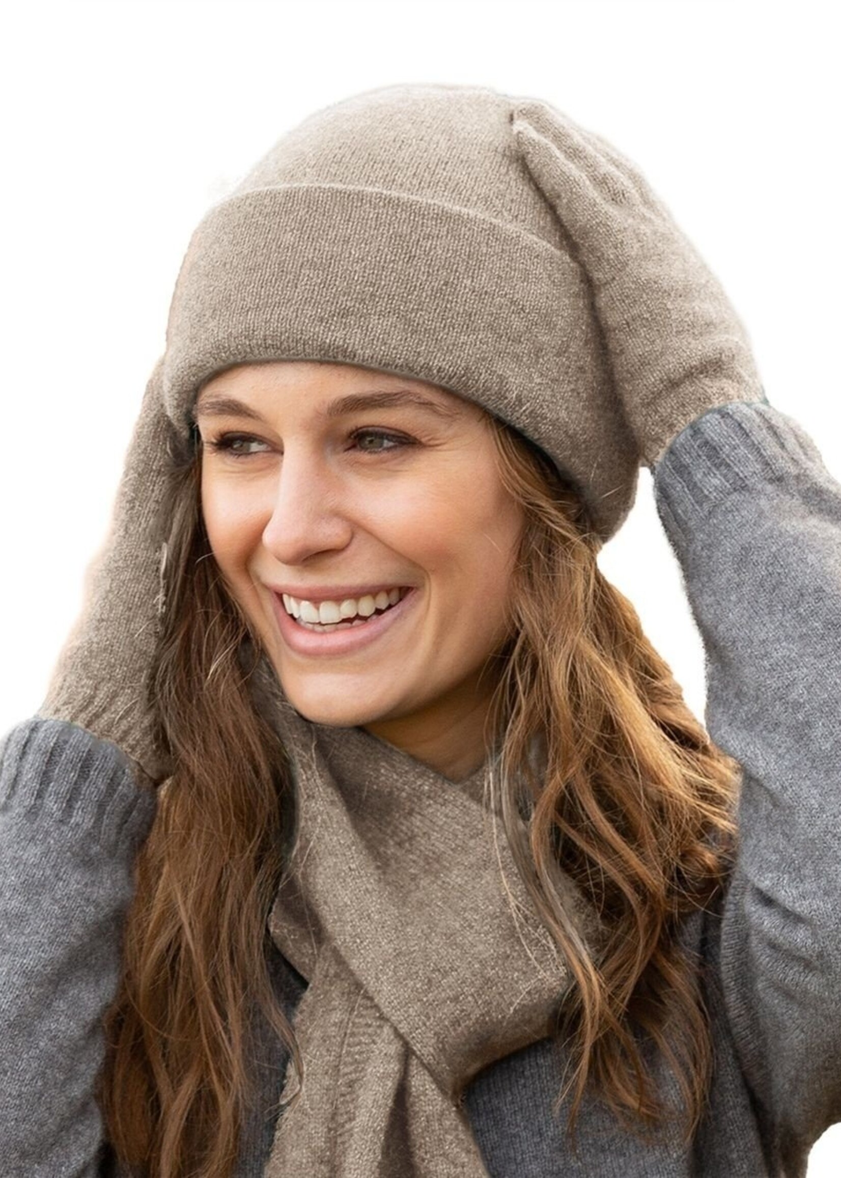 Weft Possum Merinomütze - Auster