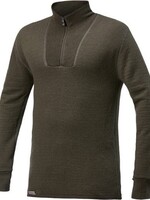 Woolpower Merino Mid Layer Zip Rollkragenpullover 400 - Tannengrün