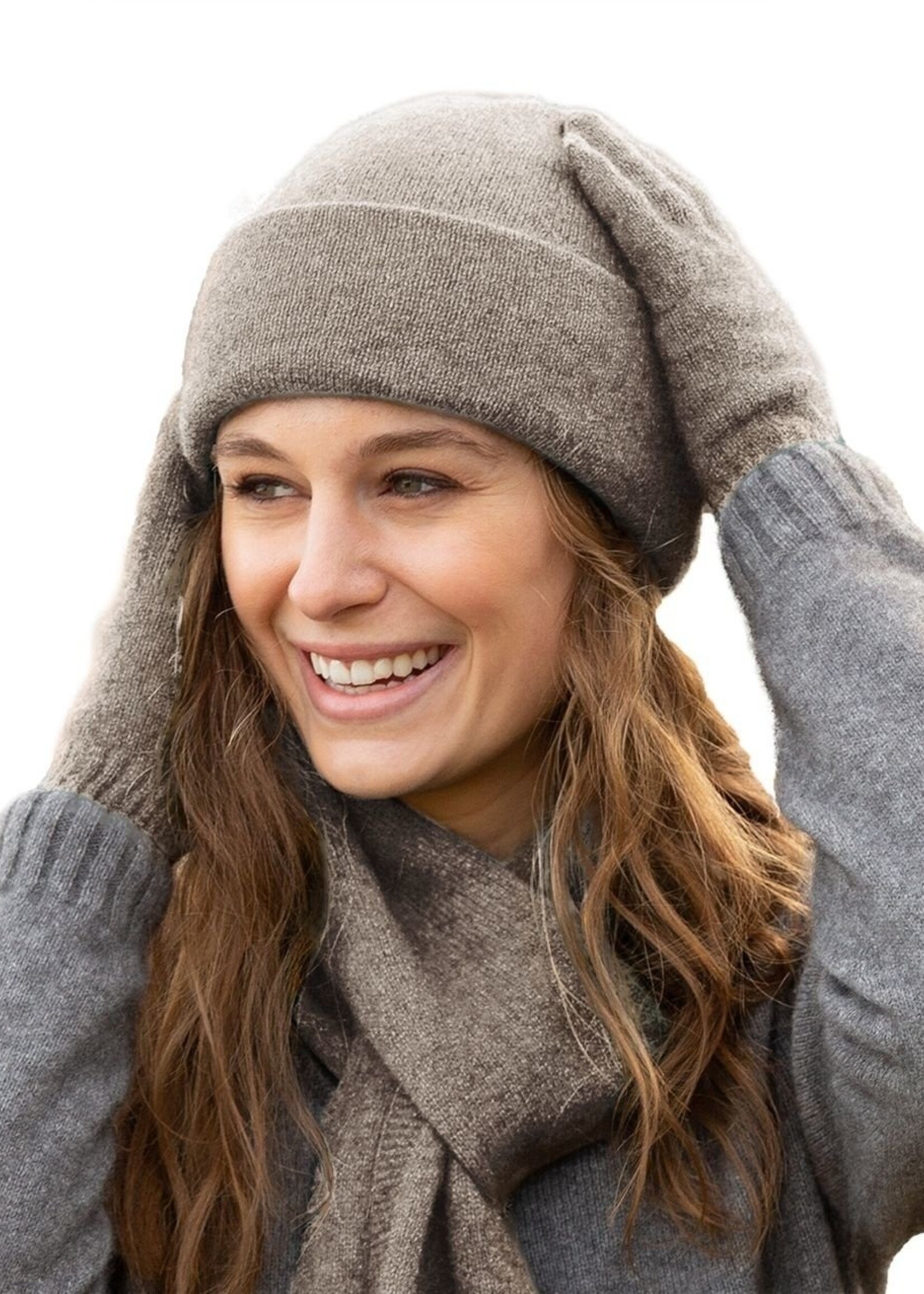 Weft Possum Merinomütze - Bimsstein