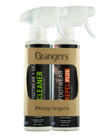 Grangers Footwear+Gear Cleaner Spray + Footwear Repel Plus Spray Eco Doppelpack