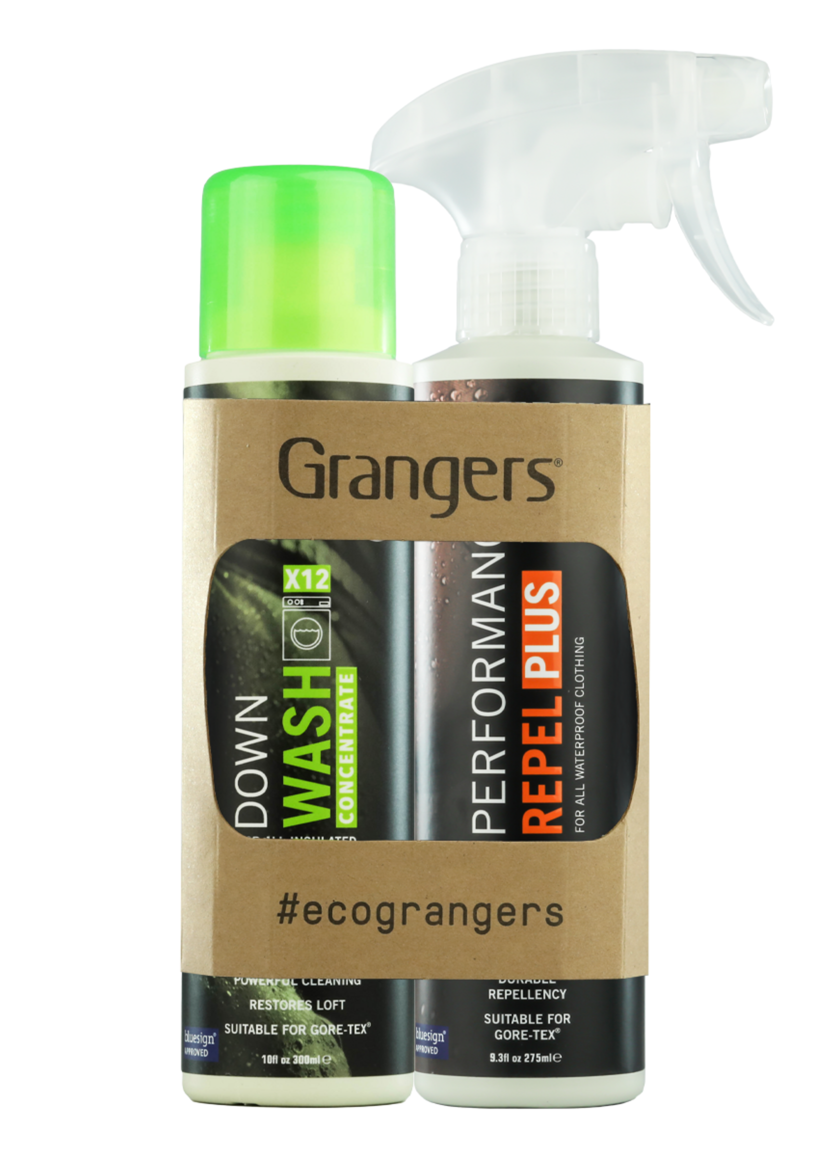 Grangers Down Wash + Performance Repel Plus Spray Eco Doppelpack