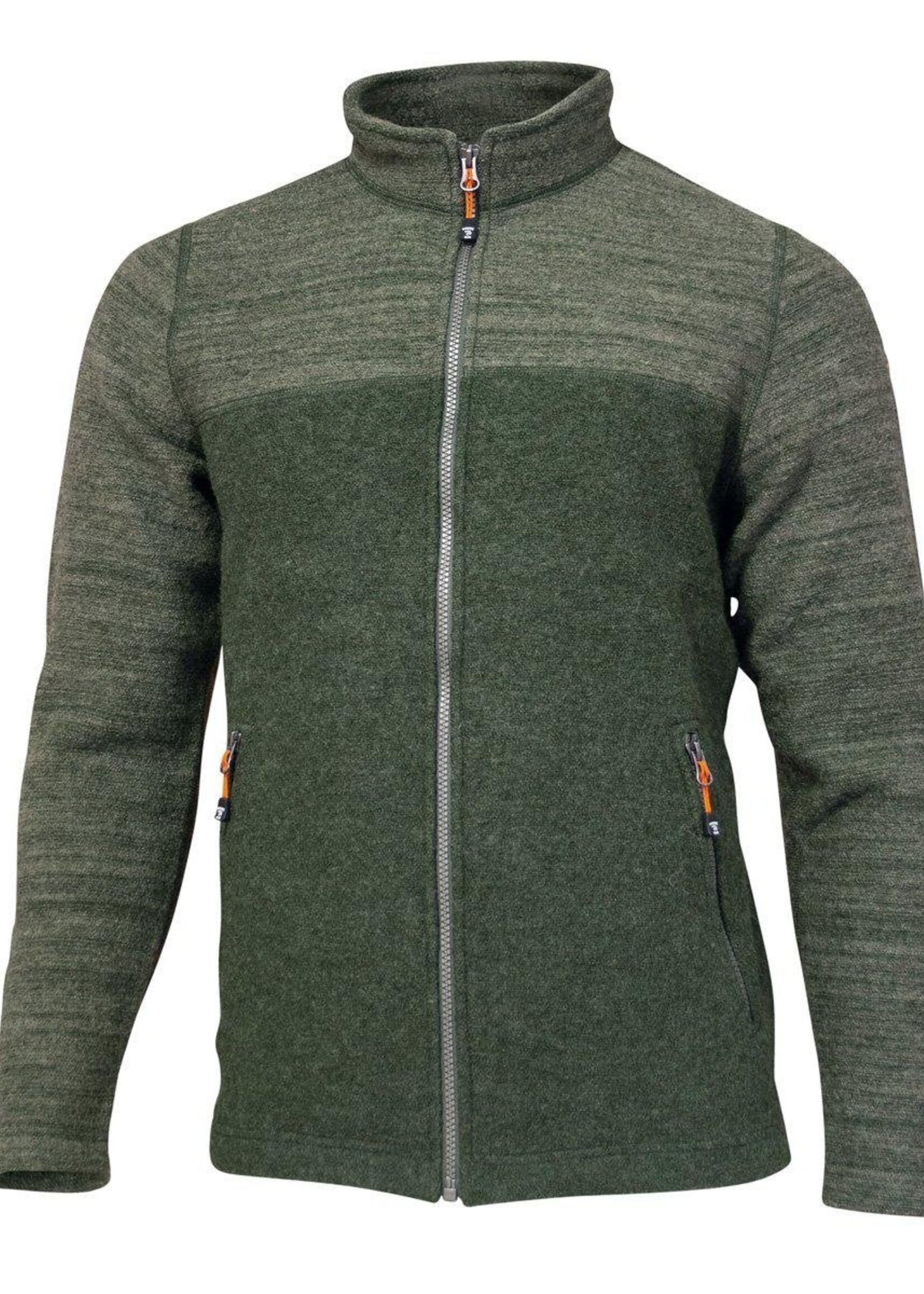 Ivanhoe Jon durchgehender Reißverschluss - Lodengrün