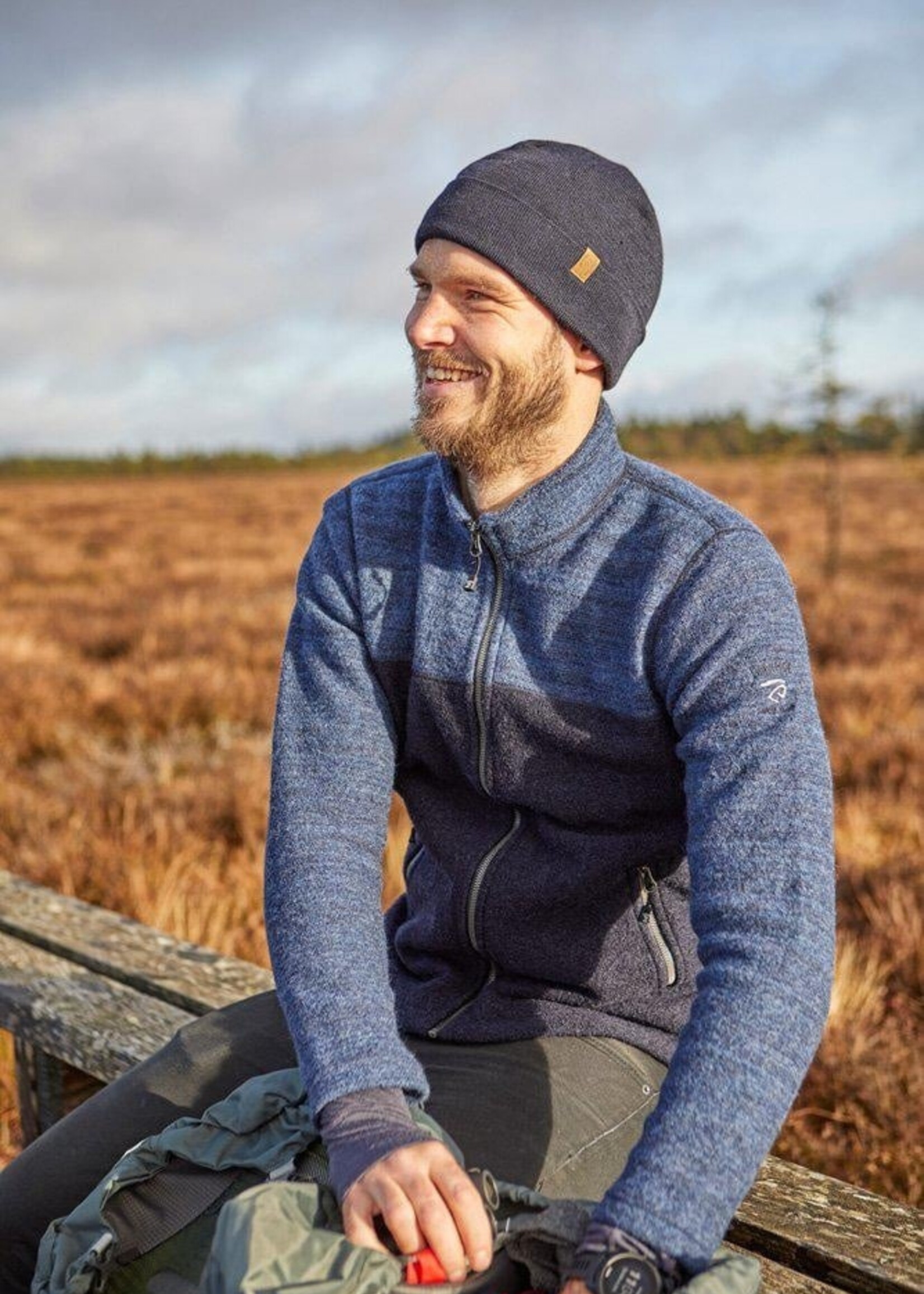 Ivanhoe Jon durchgehender Reißverschluss - Lodengrün