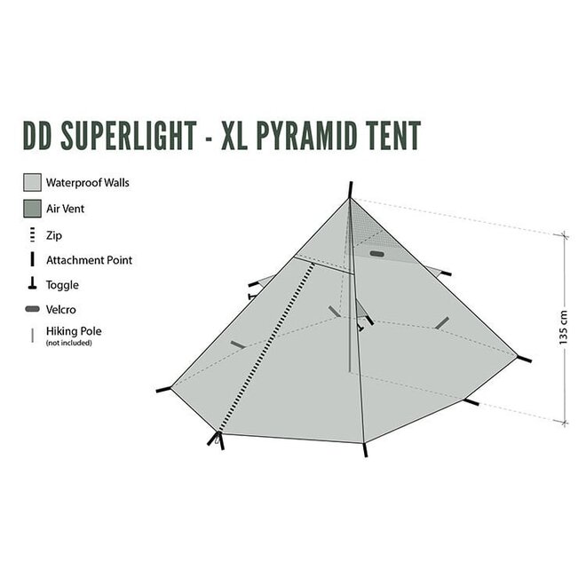 SuperLight - XL Pyramidenzelt