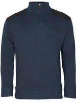 Pinewood Hurricane Pullover - Dunkelmarine Melange
