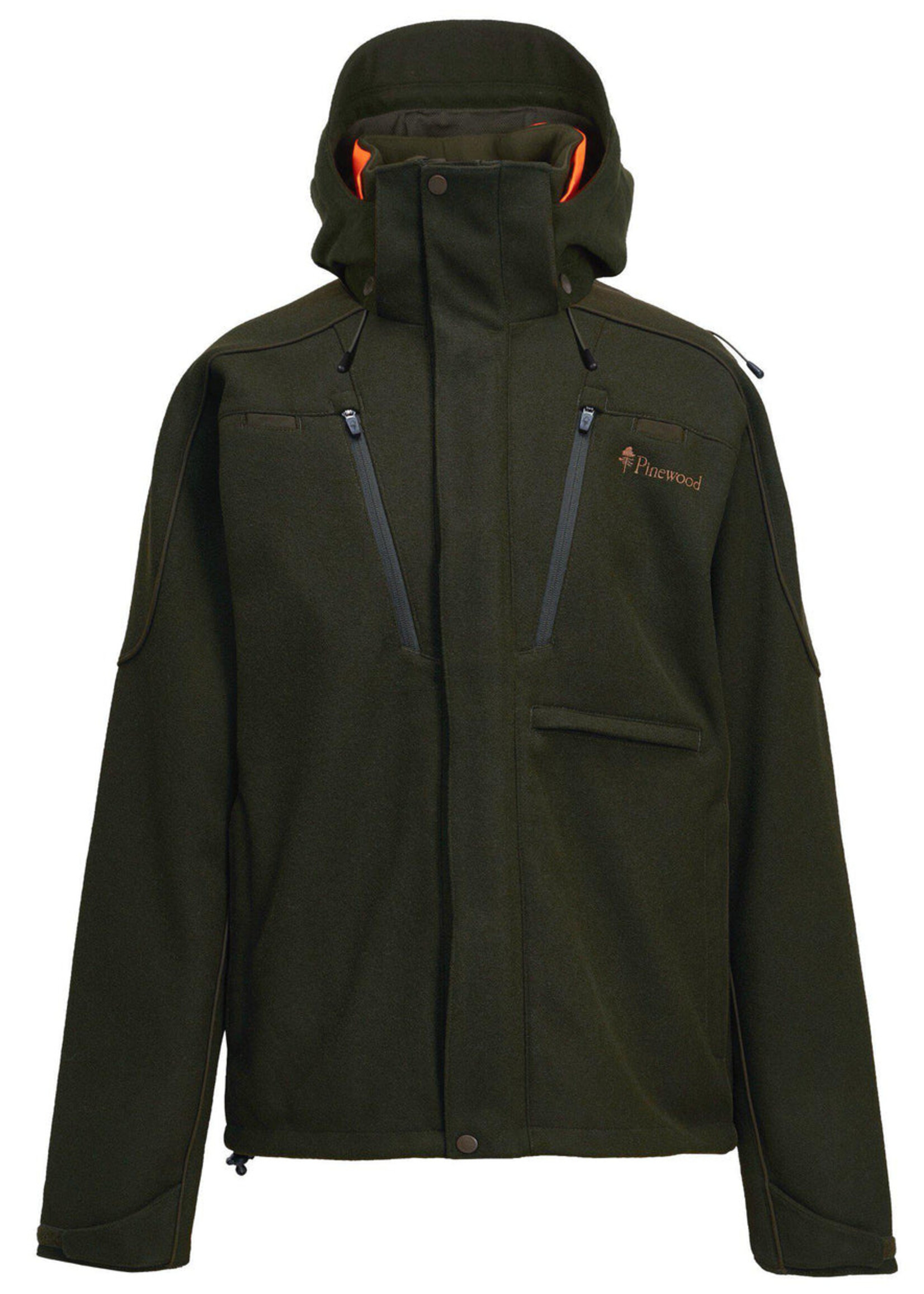 Pinewood Furudal-Jäger-Wolljacke - Moosgrün