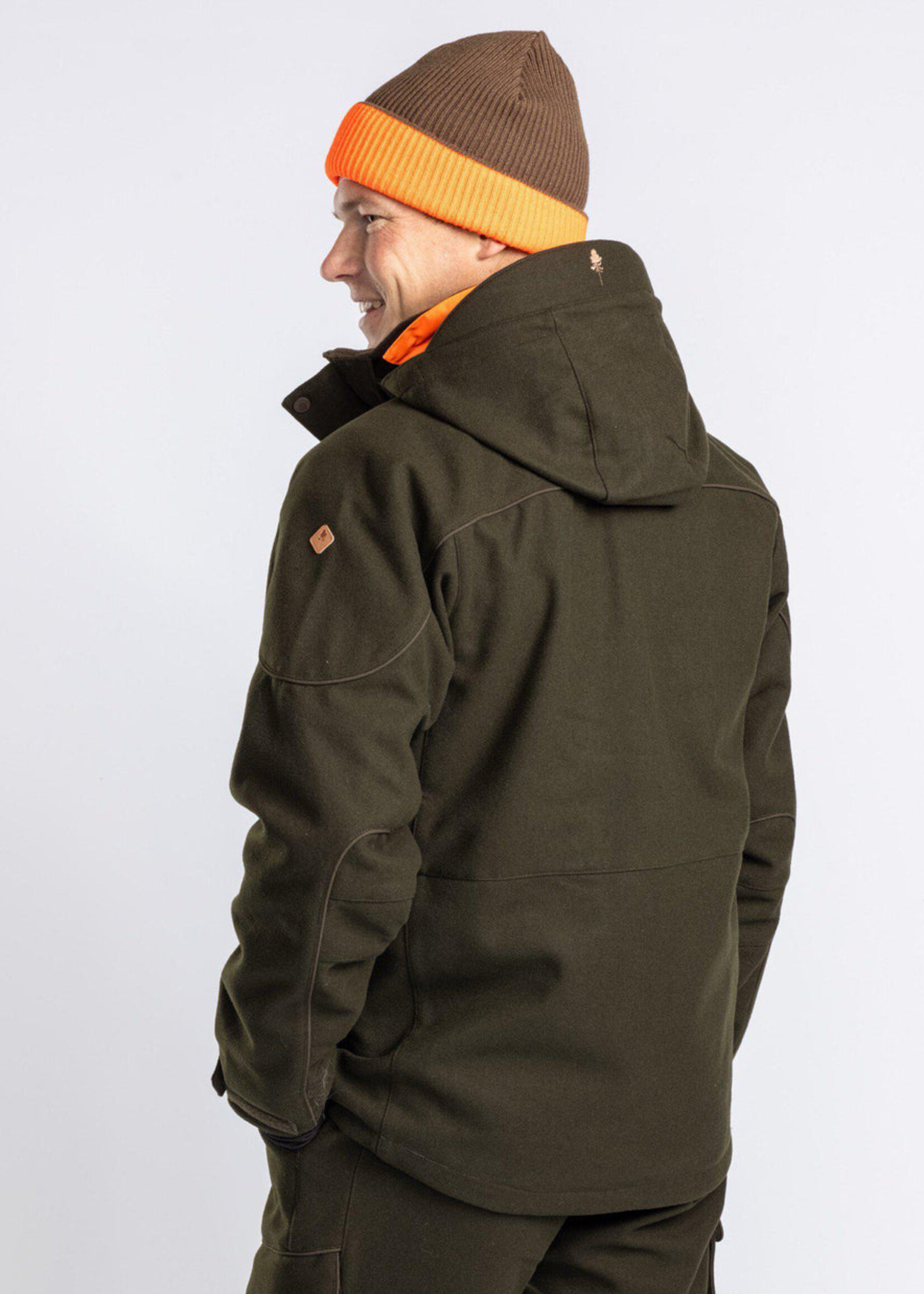Pinewood Furudal-Jäger-Wolljacke - Moosgrün