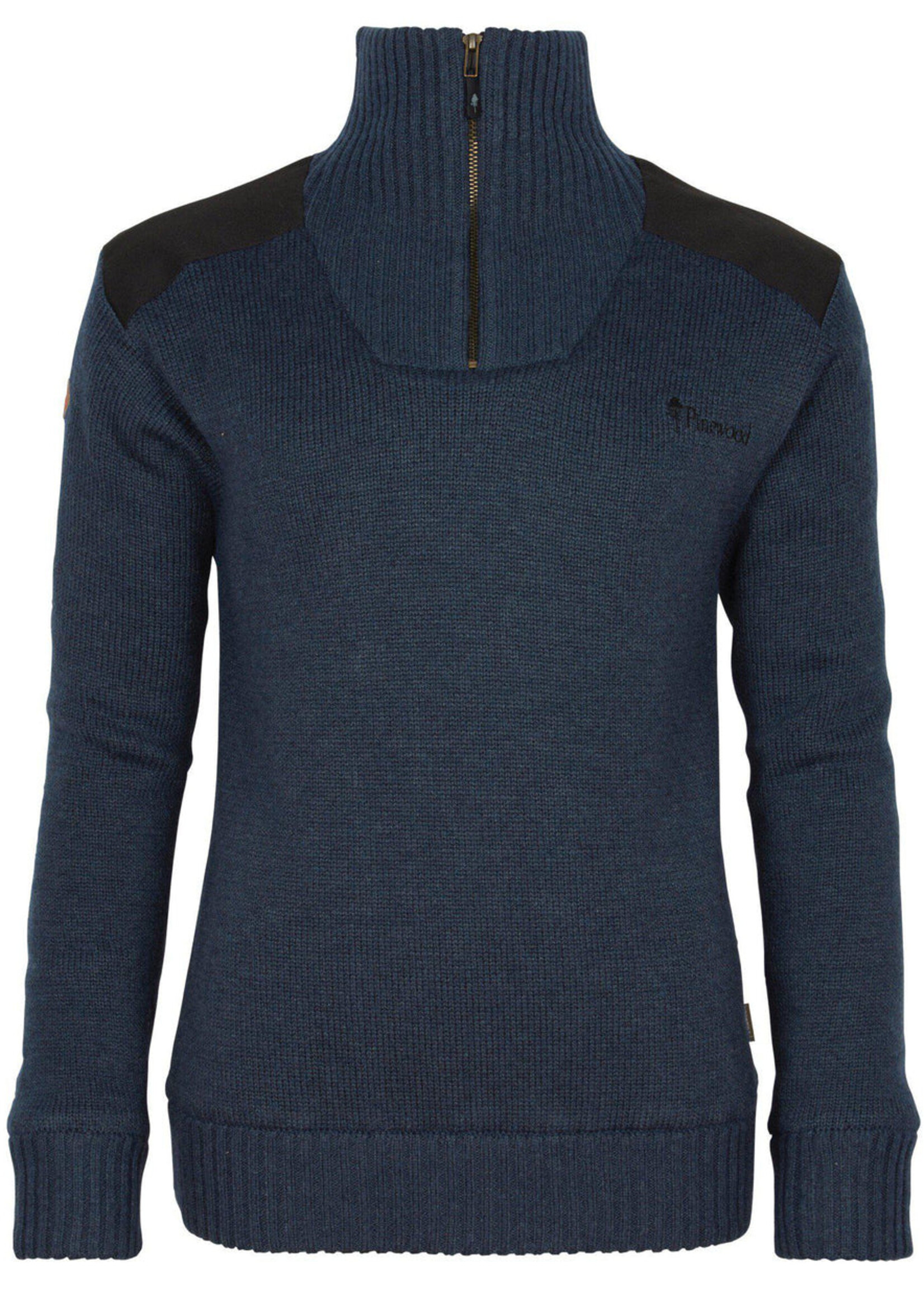 Pinewood Hurricane Pullover - Damen - Dunkelmarine Melange