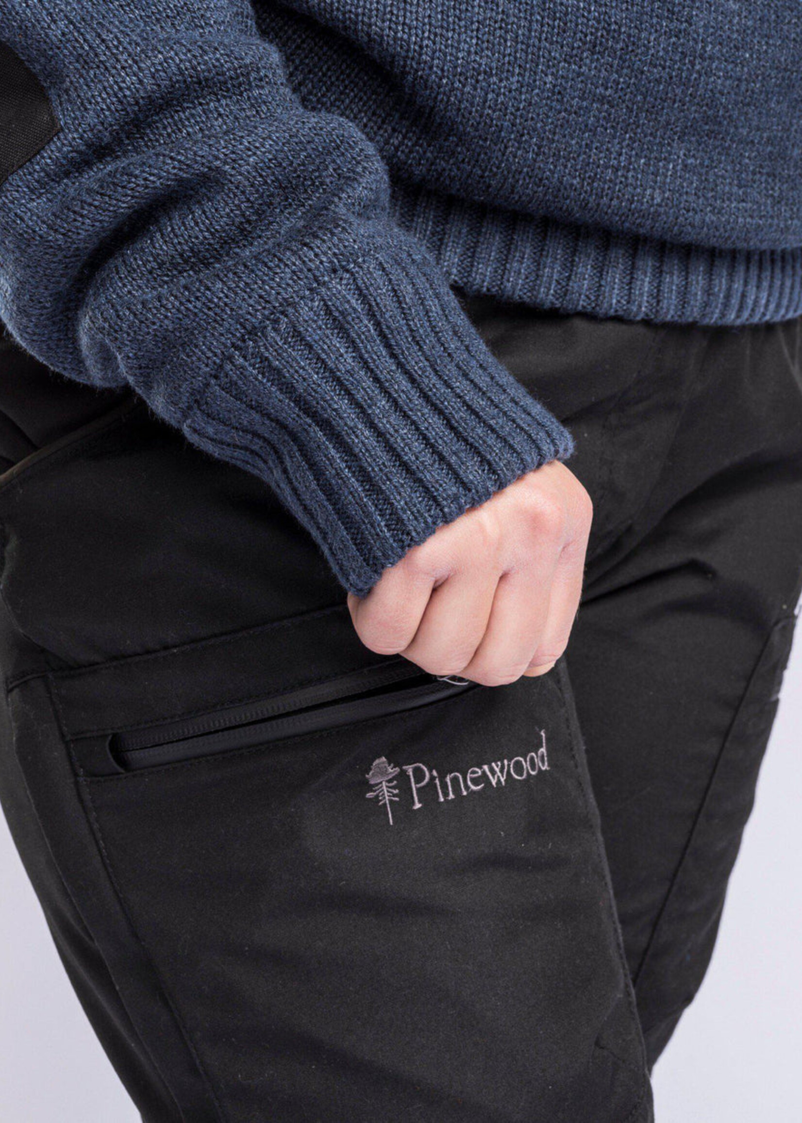 Pinewood Hurricane Pullover - Damen - Dunkelmarine Melange