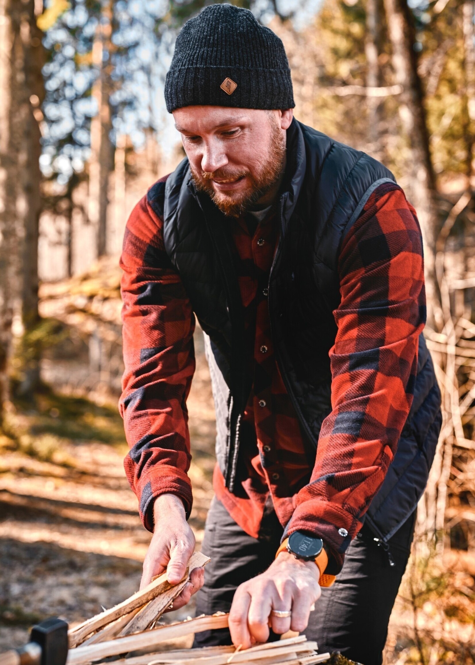 Pinewood Finnveden Kanada Fleece-Shirt - Grün/Schwarz