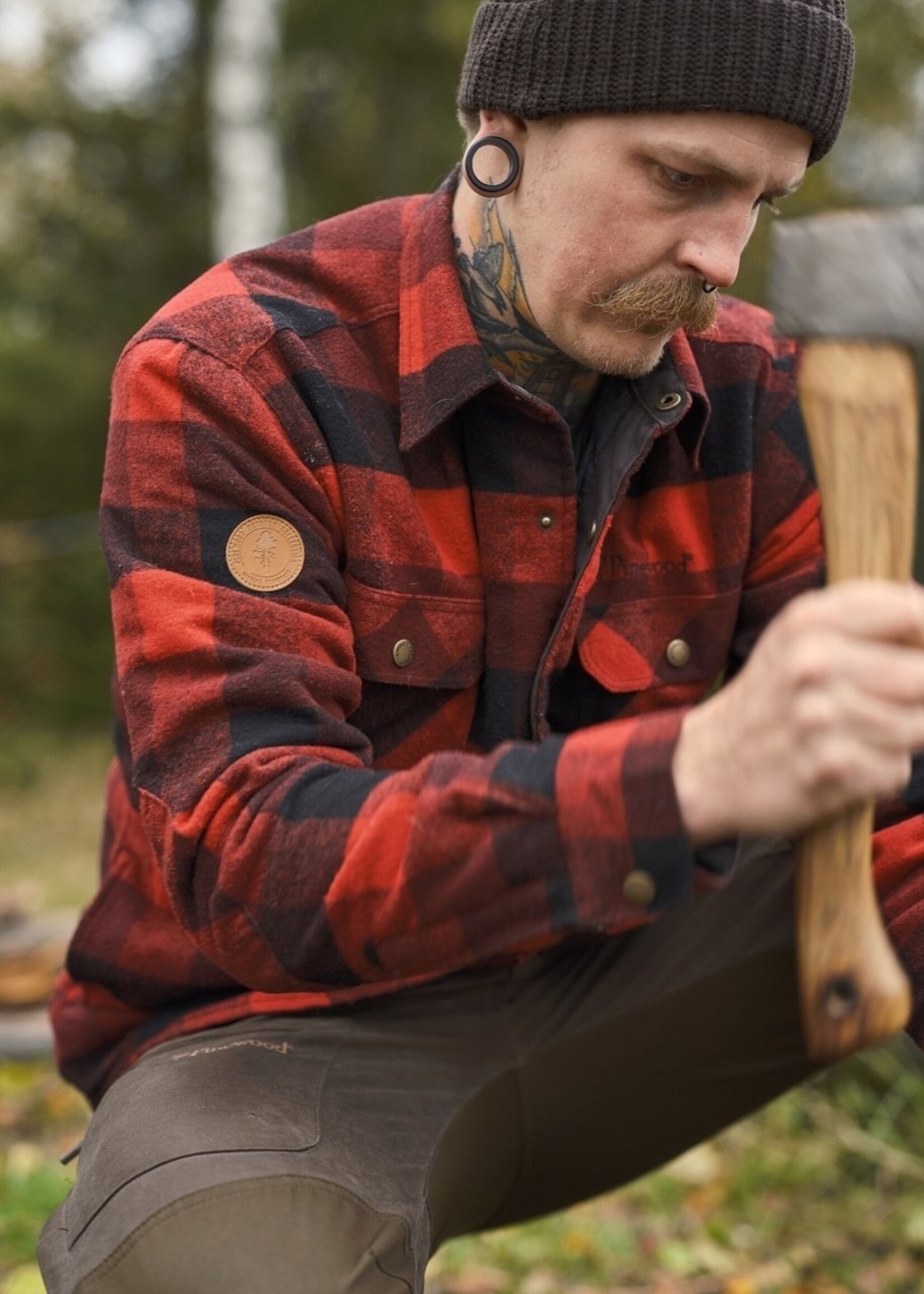 Pinewood Canada Classic 2.0 Hemd - Rot/Schwarz (5000)